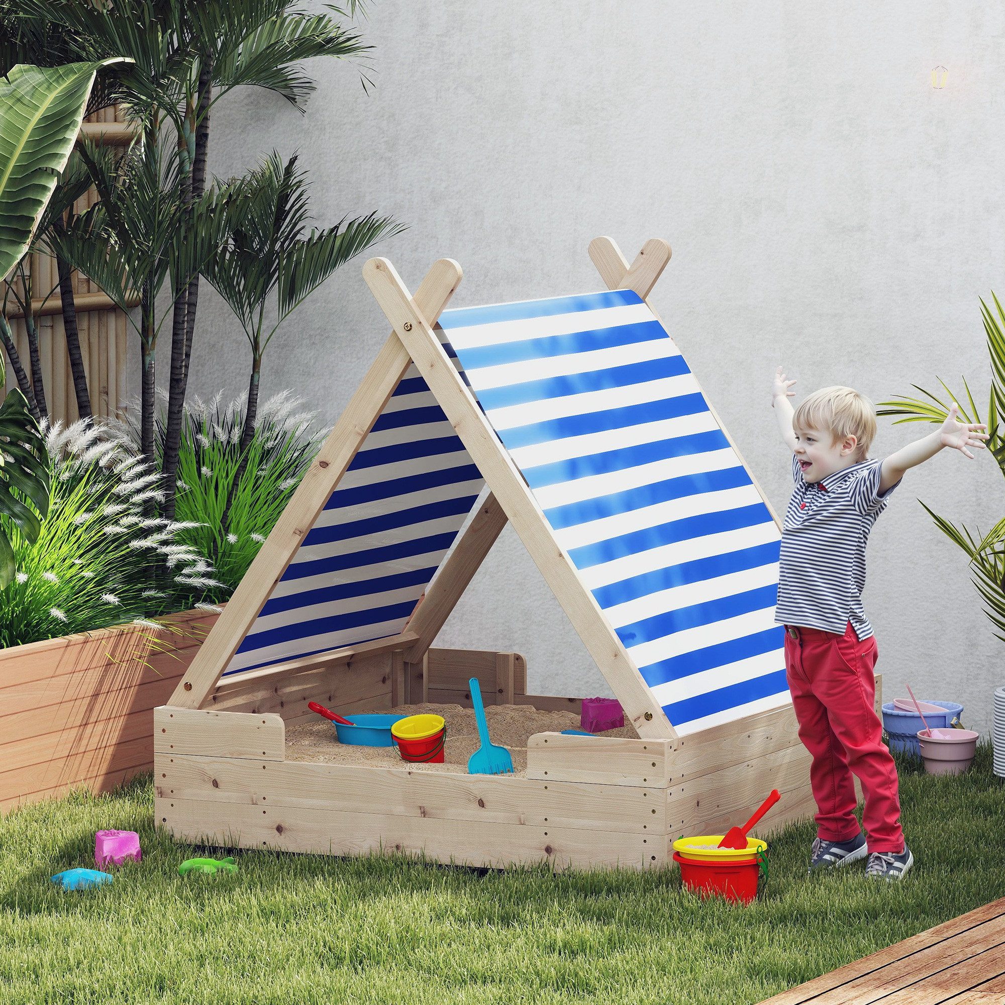 AIYAPLAY Sandkasten Sandkiste für Kinder, (mit günstig online kaufen