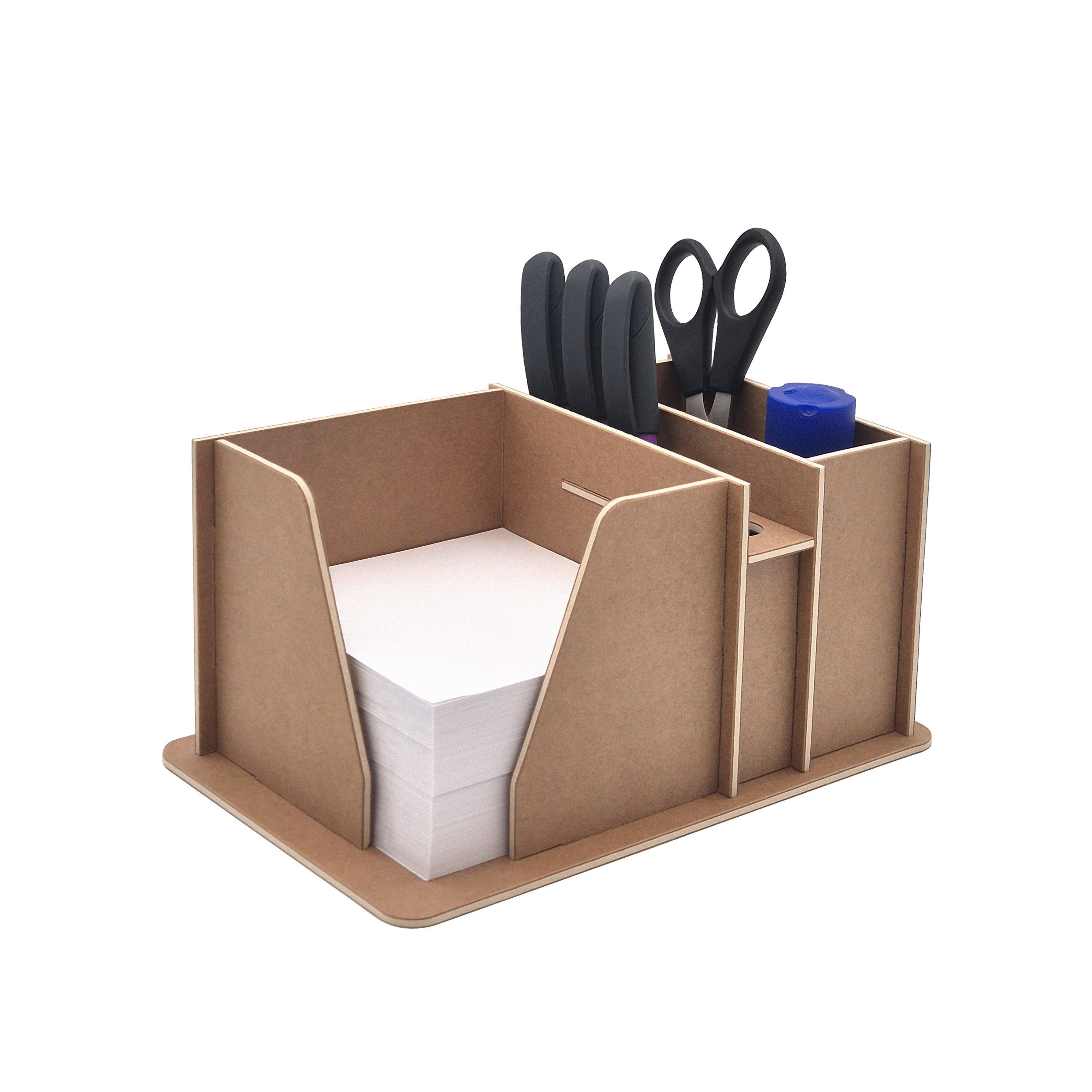 HR Direktverkauf GmbH Organizer Schreibtisch Organizer mit Zettelbox und Stiftehalter - 2 Varianten, mit praktischem Stifthalter