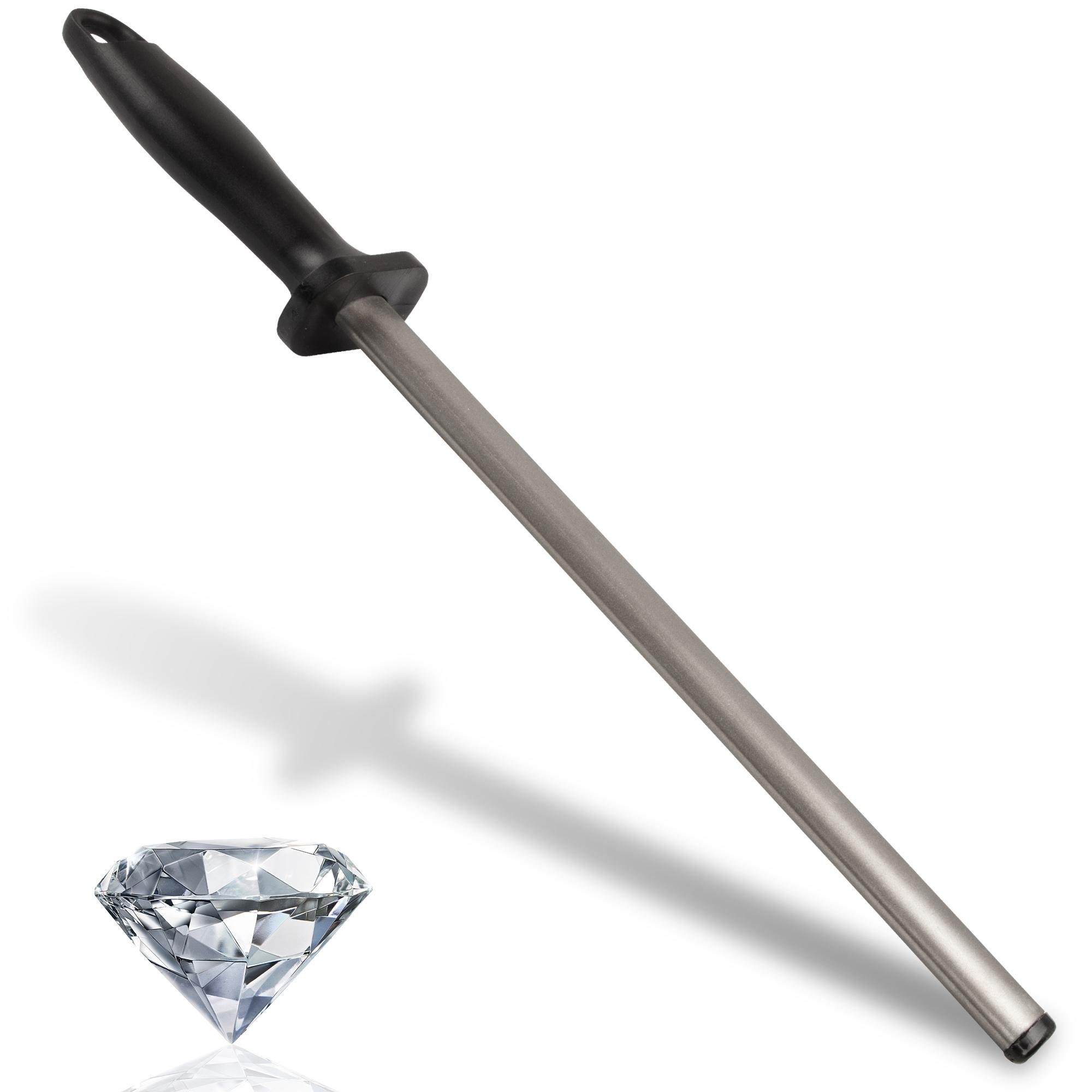 ECENCE Wetzstab Wetzstahl Messer-schleifer Diamant Wetzstab oval