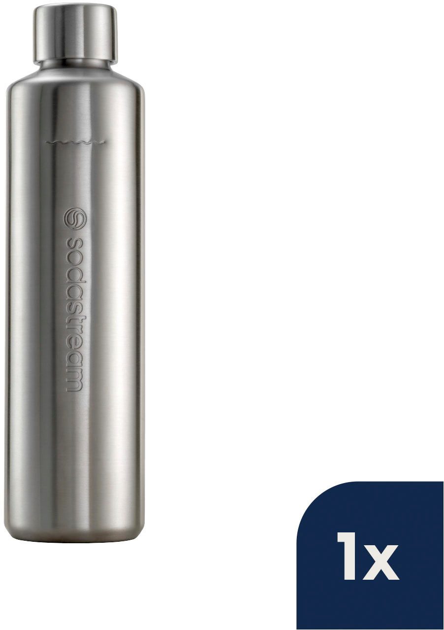 SodaStream Wassersprudler Flasche Metallflasche DUO Thermic, 0,8 l, (1-tlg), Kapazität von 680 ml bis zur Fülllinie