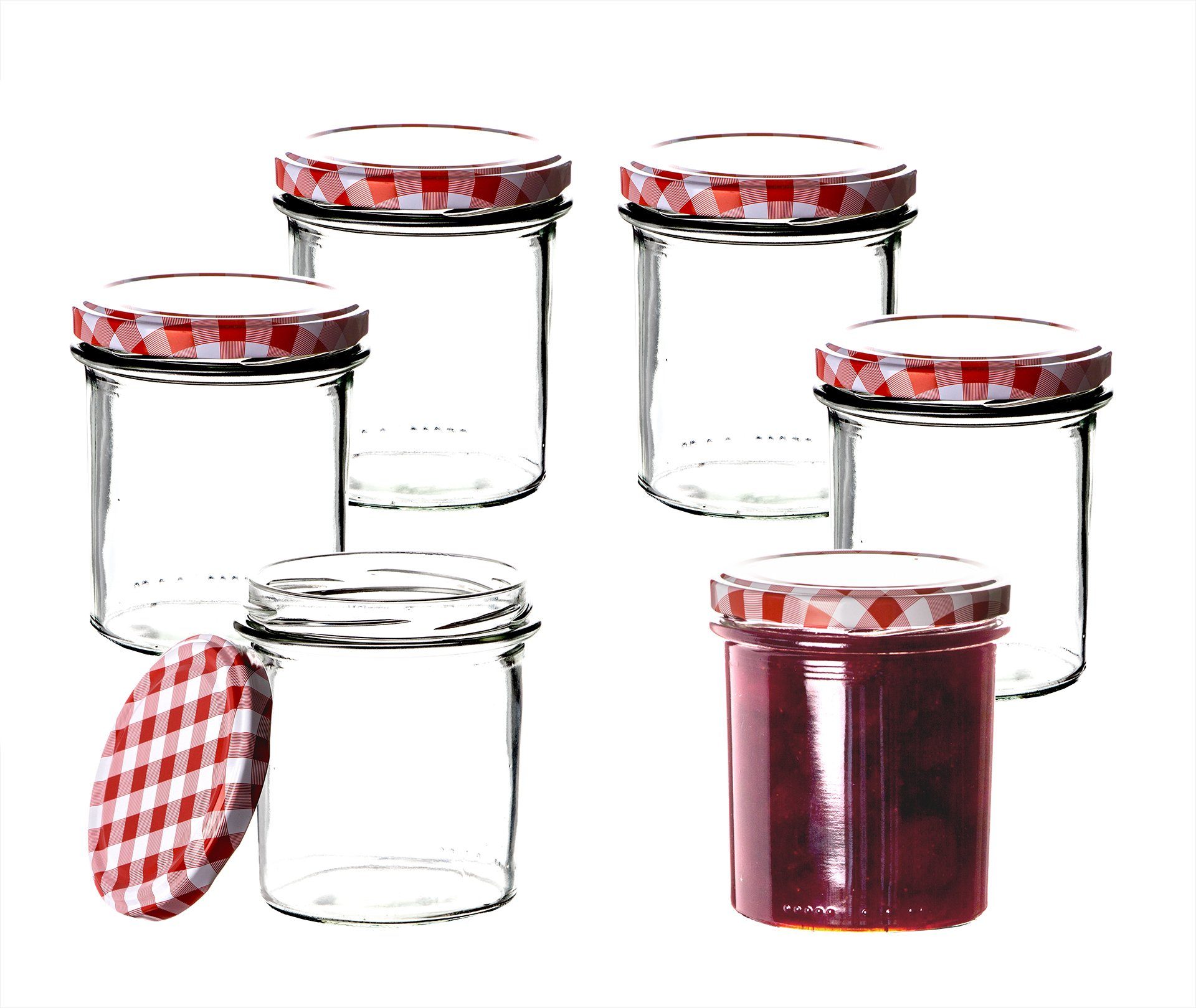 100 Stück Einmachgläser Glas für Marmelade Marmeladengläser Einmachglas 