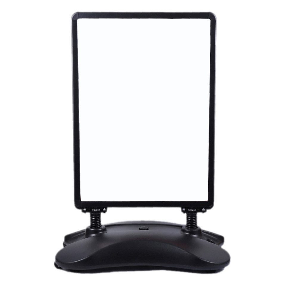 LMG Germany Standtafel Werbeaufsteller, wasserresistent, 32 mm Rahmendicke, Aluminium, A1, DIN A1, doppelseitig, wetterfest, mobil, mit Schutzfolien