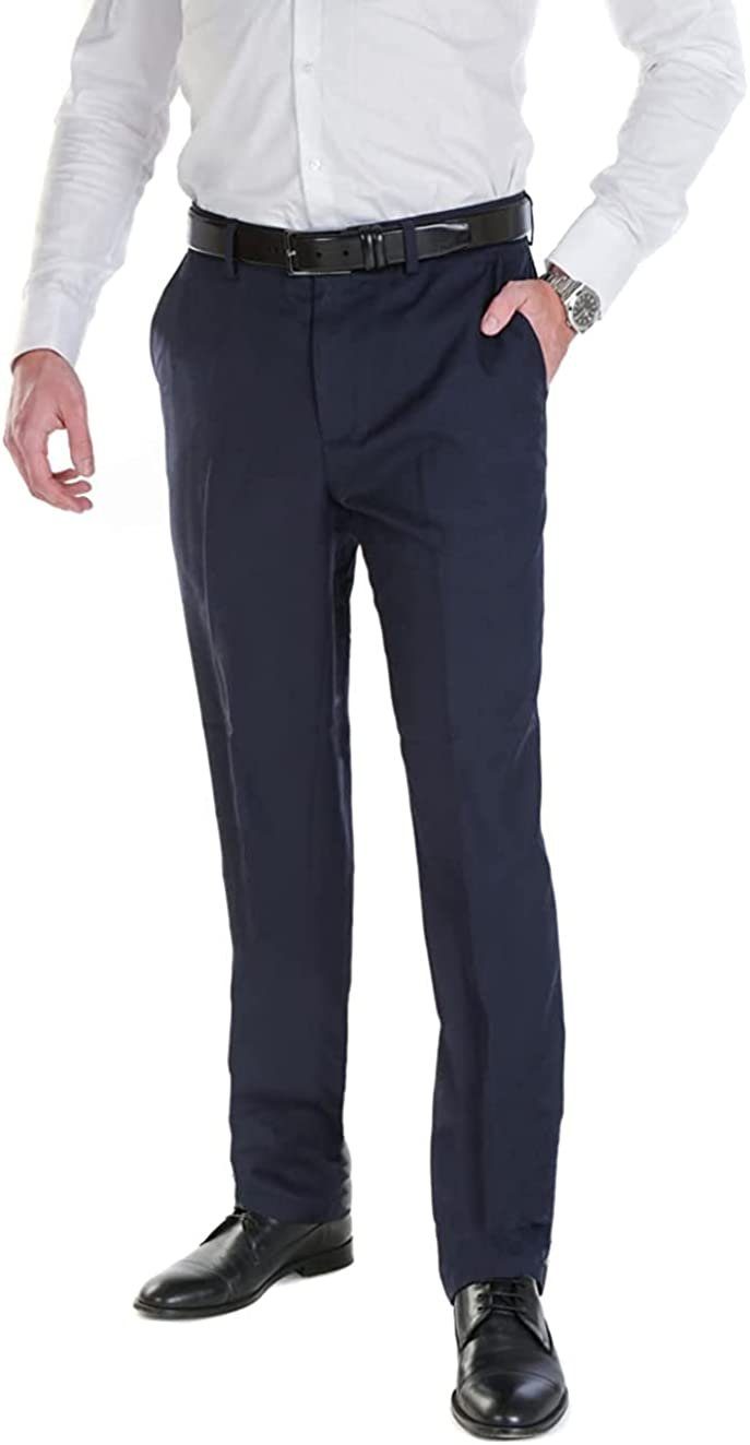 Hirschthal Anzughose Herren Business Anzughose Slimfit mit modernen Schnitt Navyblau
