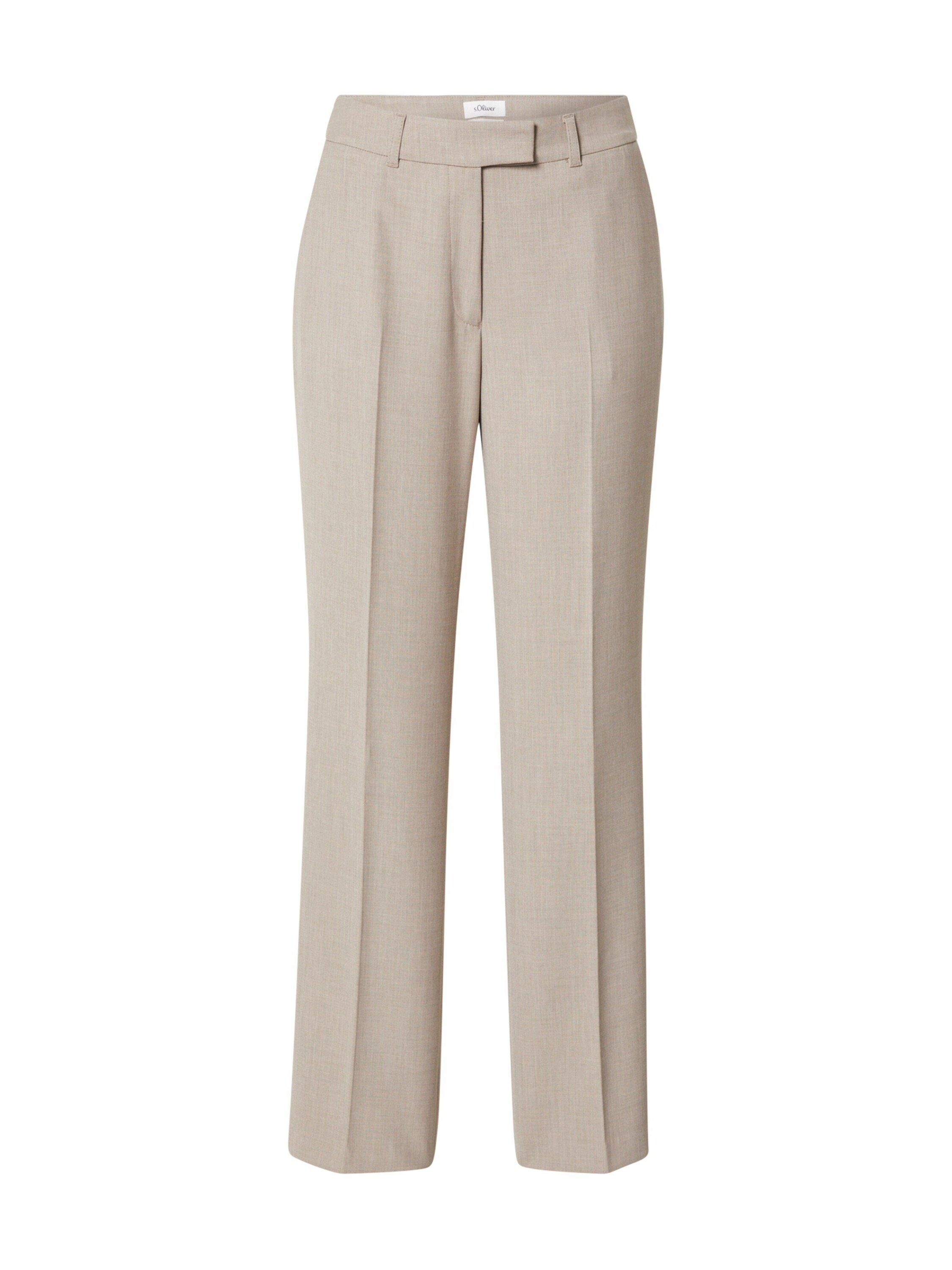 s.Oliver BLACK LABEL Bügelfaltenhose (1-tlg) beige Falten