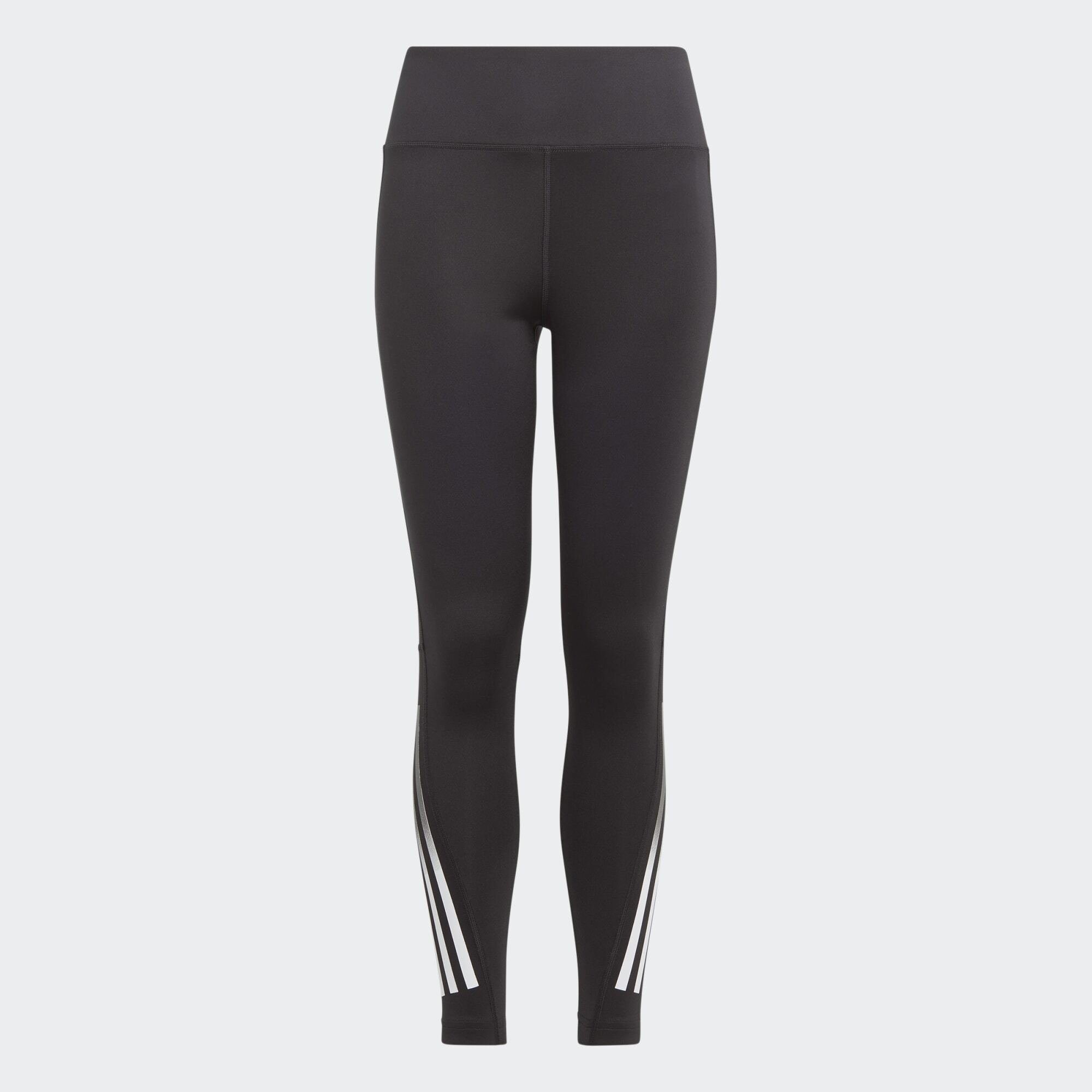 Black Performance / Funktionsleggings White adidas / Grey Four