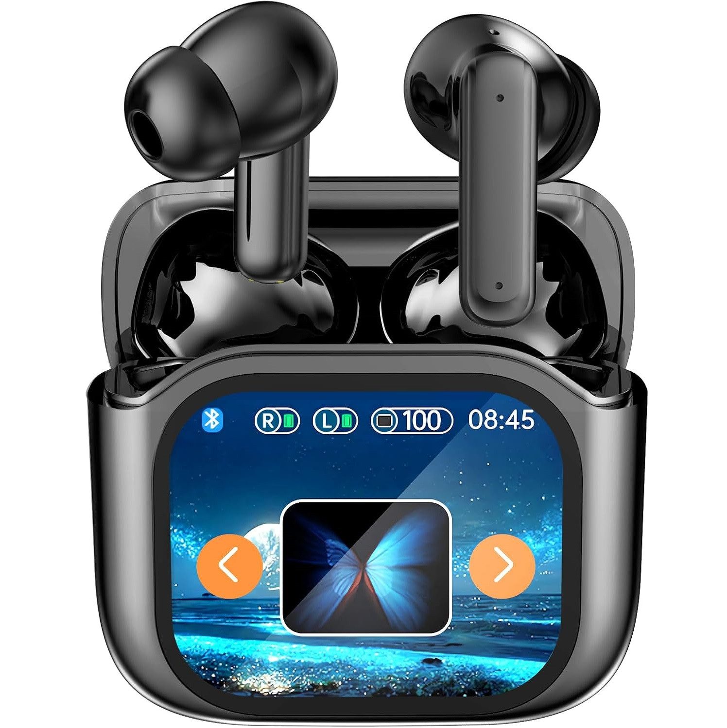 DOPWii Übersetzer Kopfhörer,KI Übersetzer Kopfhörer,Translator Earbuds Kopfhörer (300mAh, BT5.4, AI Übersetzungs Earbuds, ANC, 300mAh Case, 155 Sprachen,EQ-Soundmodi)