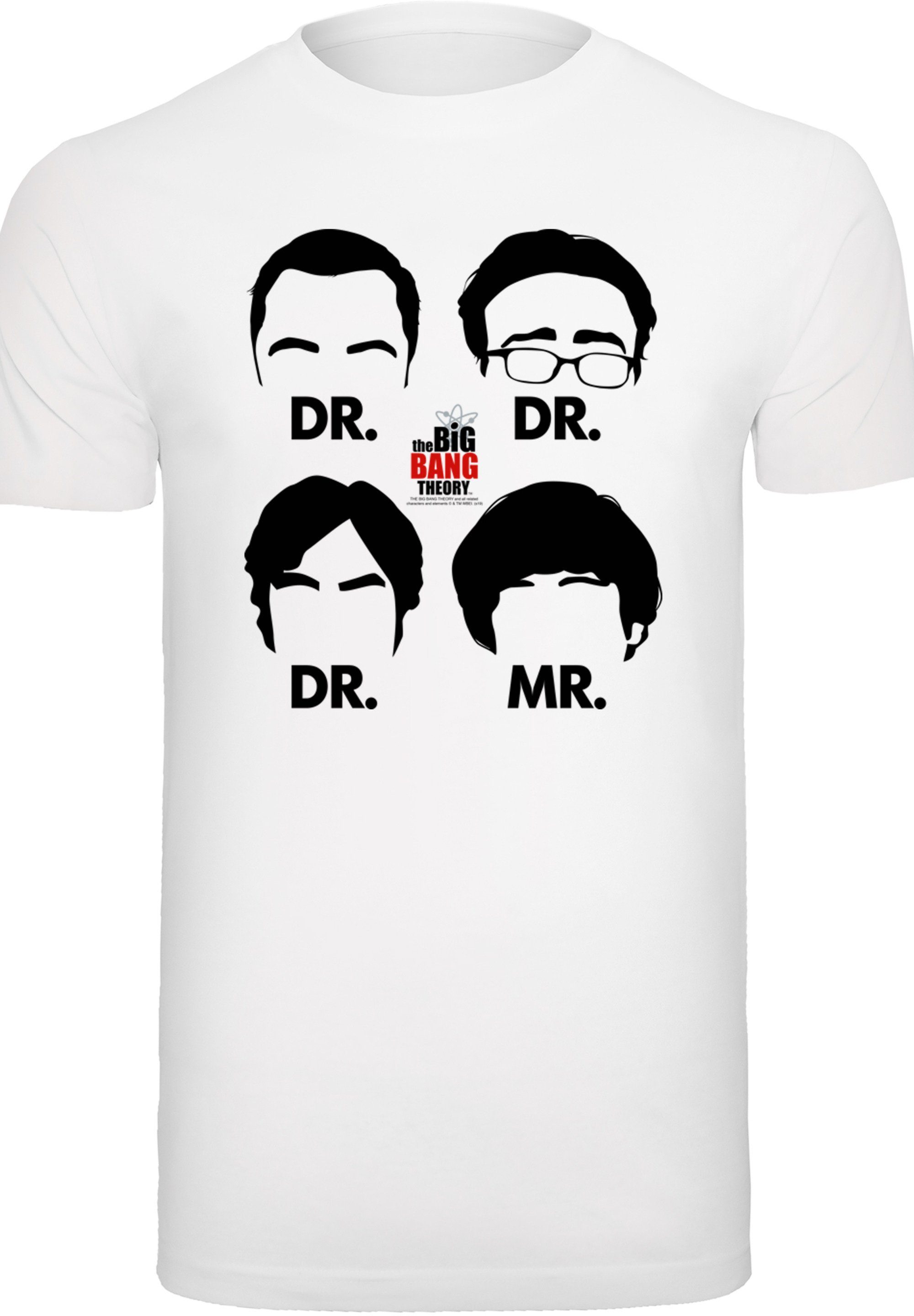 F4NT4STIC T-Shirt Big Bang Theory Herren,Premium Merch,Regular-Fit,Basic,Bedruckt Mr And Doctors
