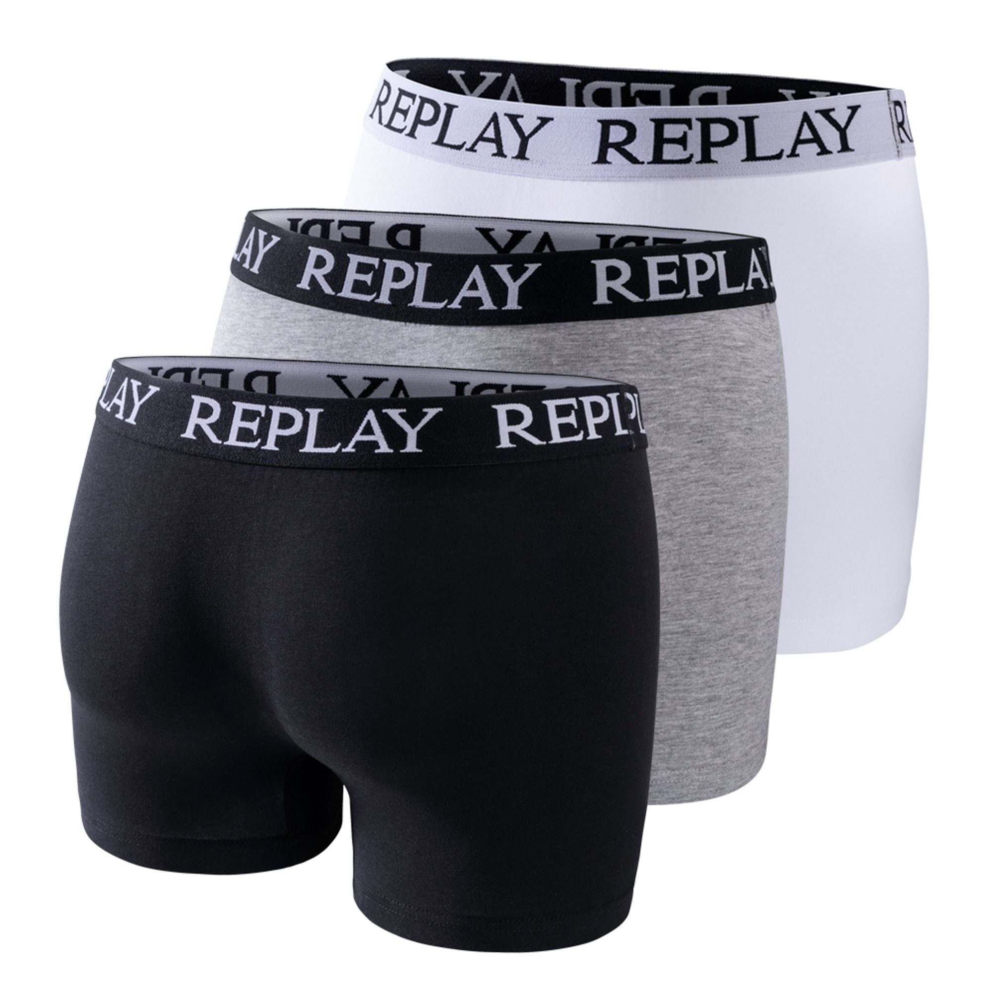 Replay Boxer Herren Boxershort 6er Pack Baumwollmischung (Packung, 6er Pack günstig online kaufen