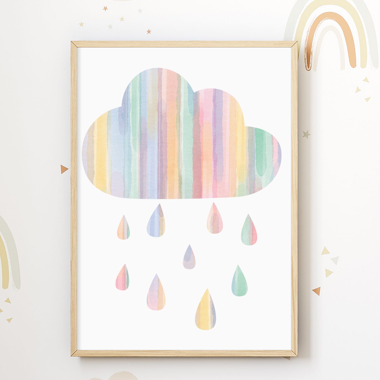 Tigerlino Poster Boho Regenbogen Sonne Wolke günstig online kaufen