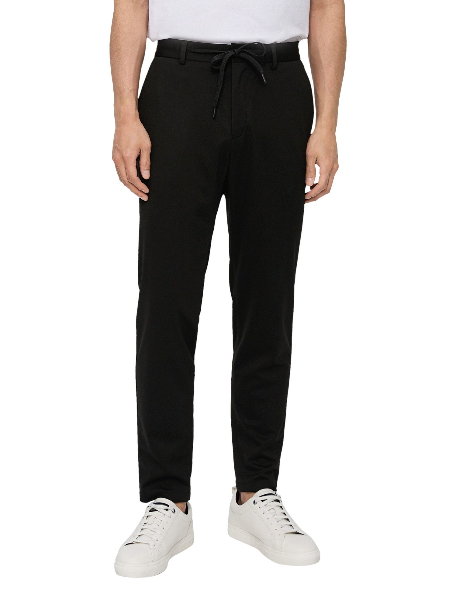 s.Oliver BLACK LABEL Stoffhose grau,Business,Polyester,Unifarben,Gerade,Mittel