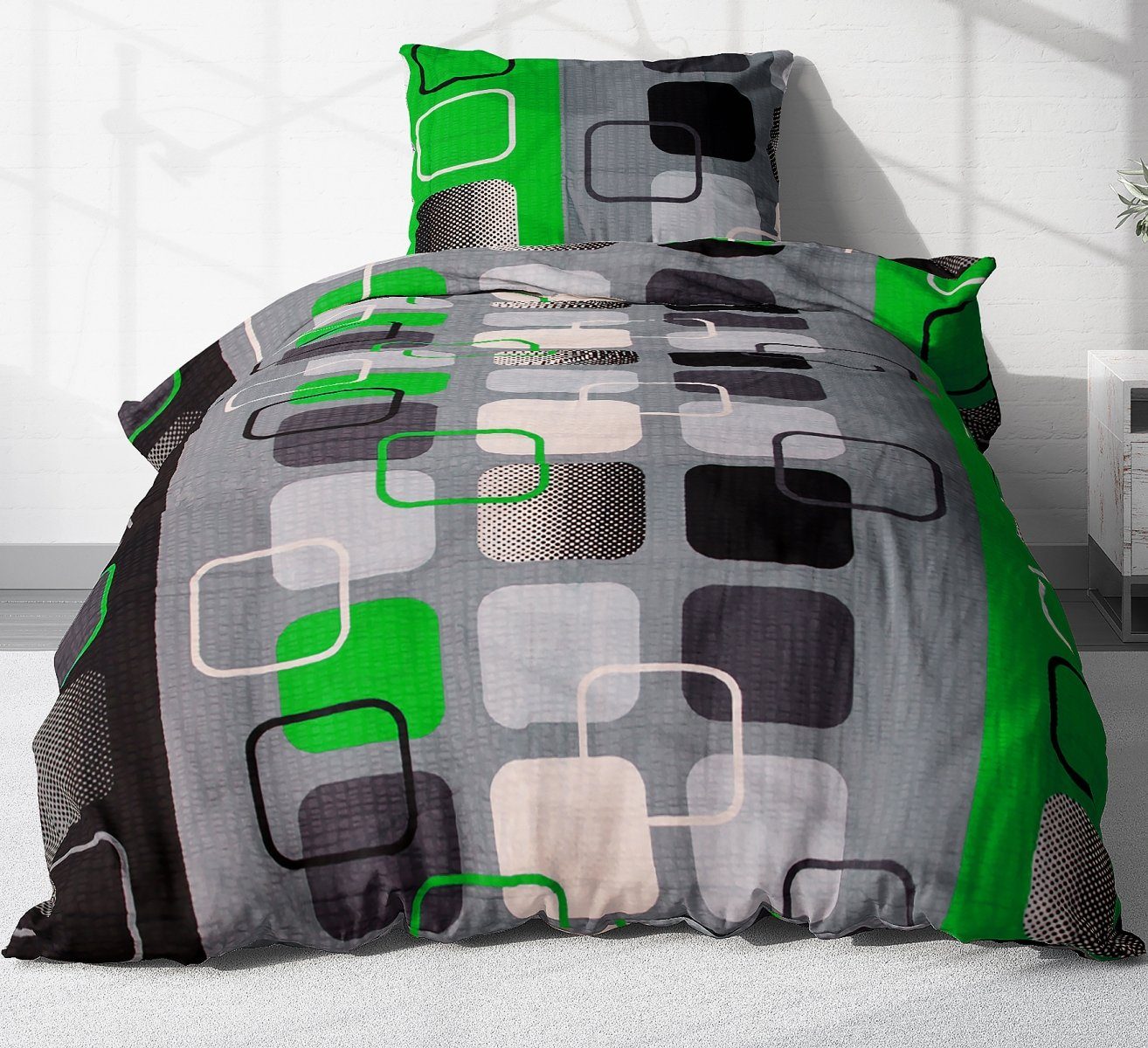 Heubergshop Bettwäsche, Seersucker, 2 teilig, 155x220cm günstig online kaufen