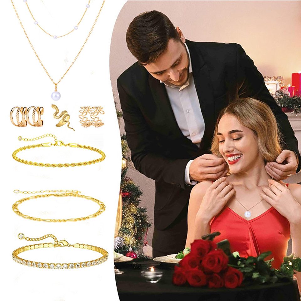 CLTYQ Schmuck-Adventskalender Schmuck-Adventskalender Weihnachtskalender Teenager Mädchen Kinder, DIY Adventskalender Inhalt Kinder Frauen Schmuck Armband – Bild 3 von 5