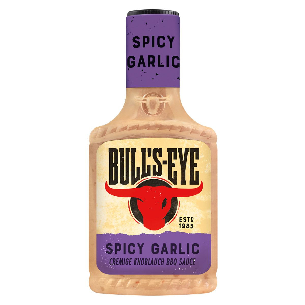 BULL'S-EYE Saucen, Bulls Eye Spicy Garlic cremige Chili Knoblauch BBQ Sauce 300ml
