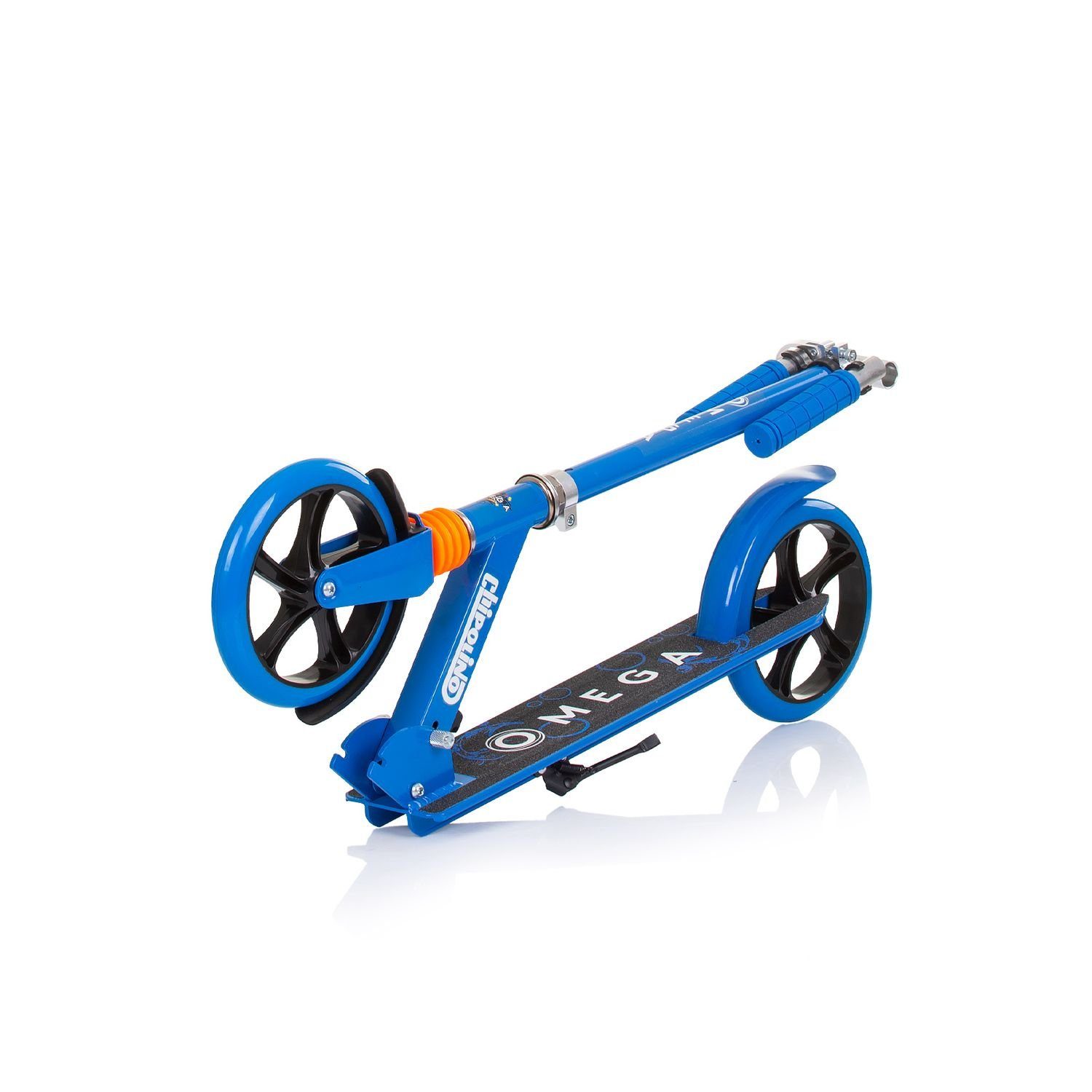 blau Räder, PU Bremse Lager Kinderroller Omega Chipolino verstellbar Cityroller faltbar ABEC-7