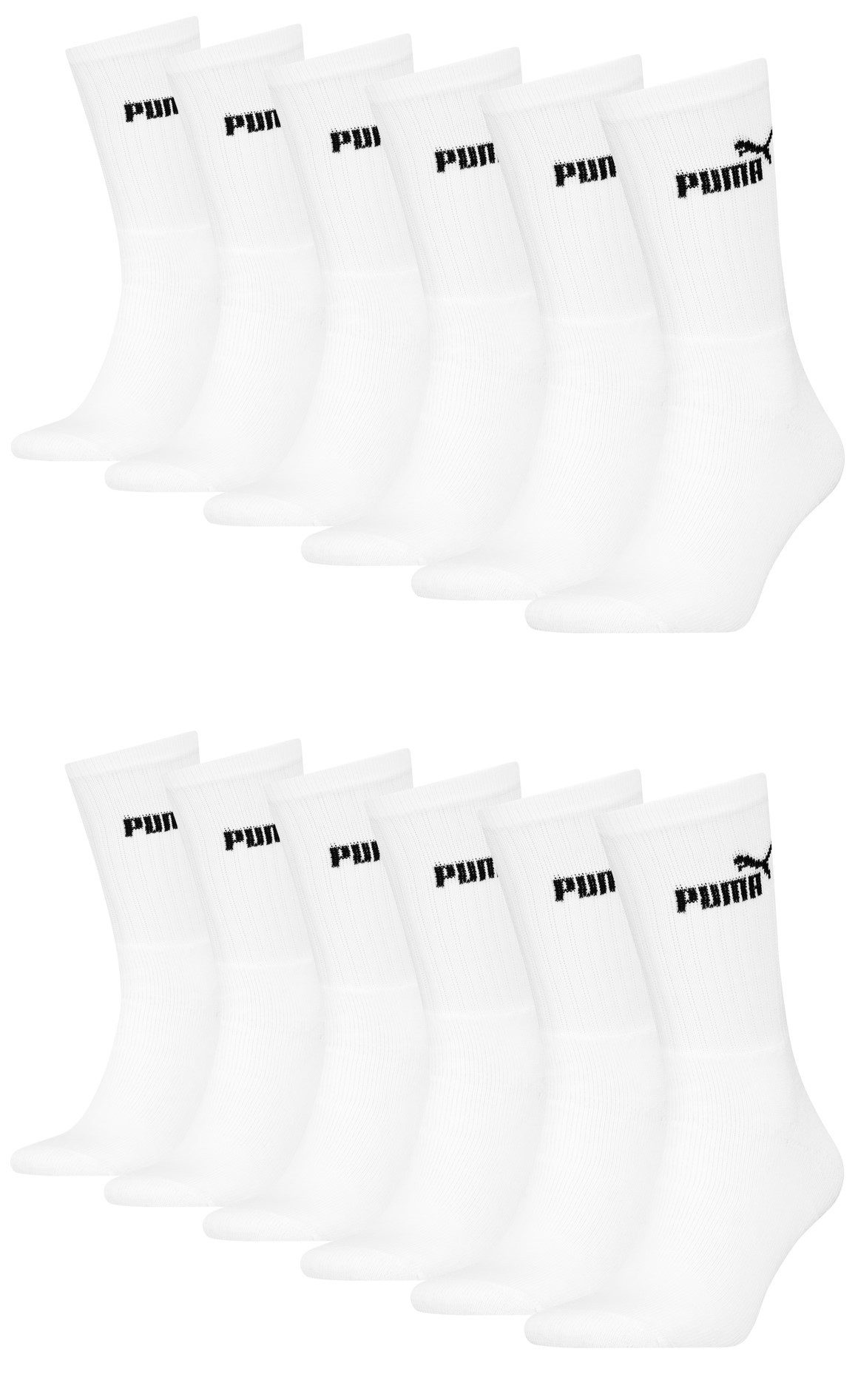 PUMA Sportsocken PUMA Unisex Crew Tennissocken Sportsocken für Damen Herren 12 Paar (12-Paar)