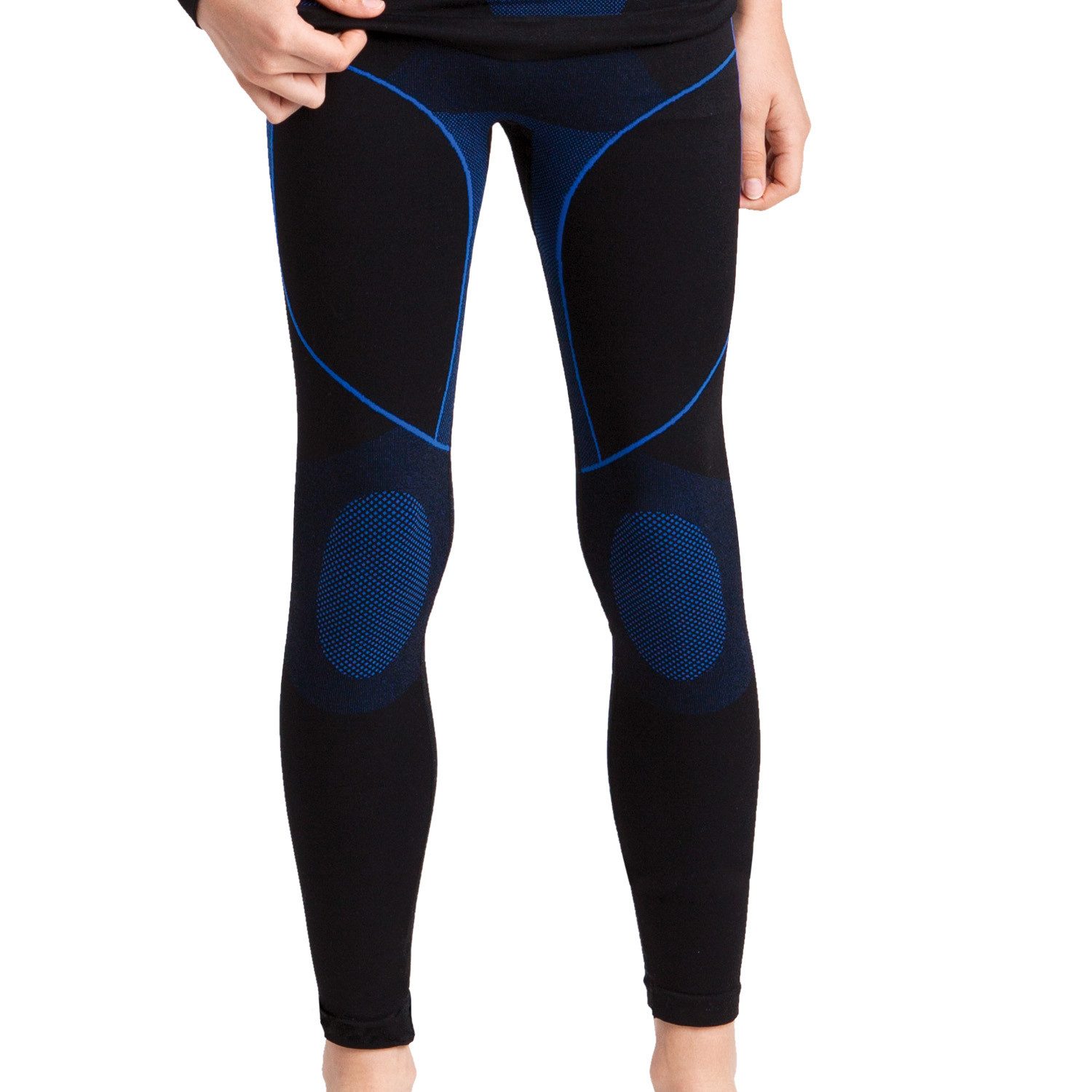Thermounterhose Kinder Ski Thermo Funktionswäsche lange Unterhosen Seamless