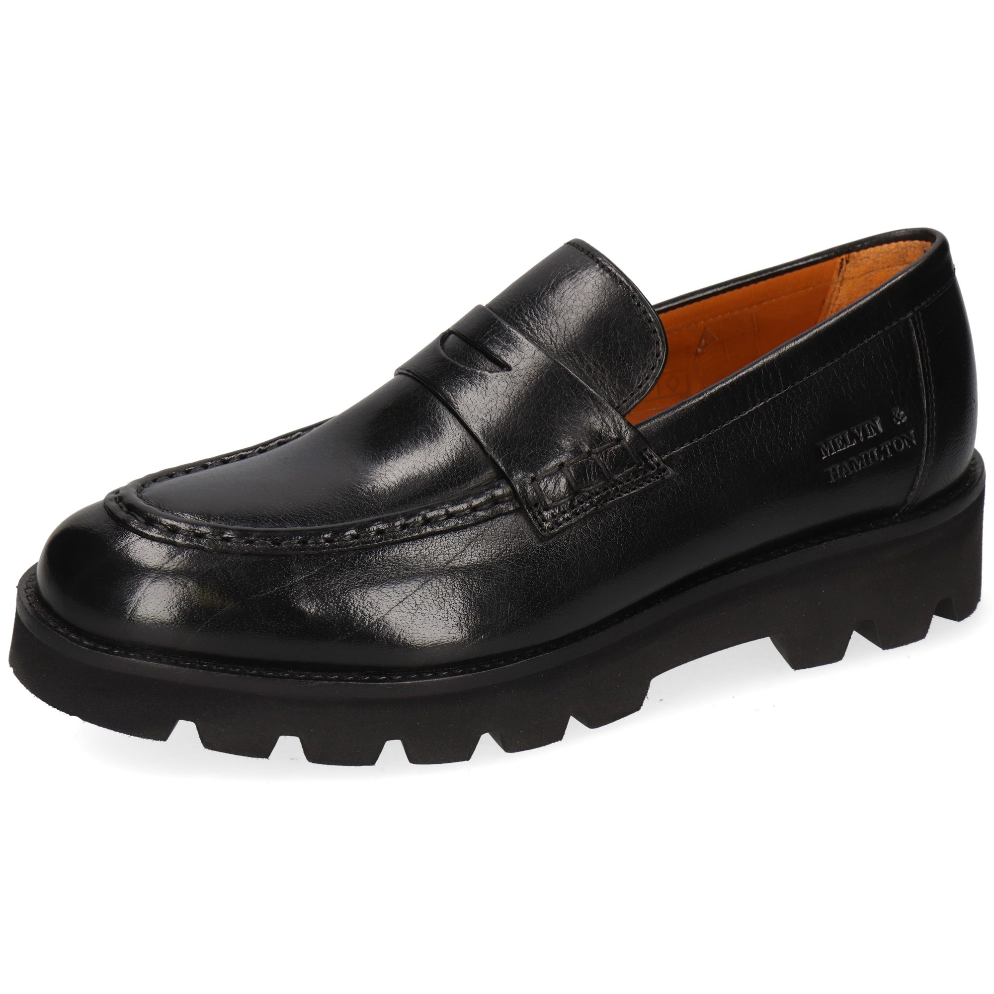 Melvin & Hamilton Jade 6 Leder-Loafers für Damen Loafer Plateausohlen, Echtes Leder, Vegetabile Gerbung