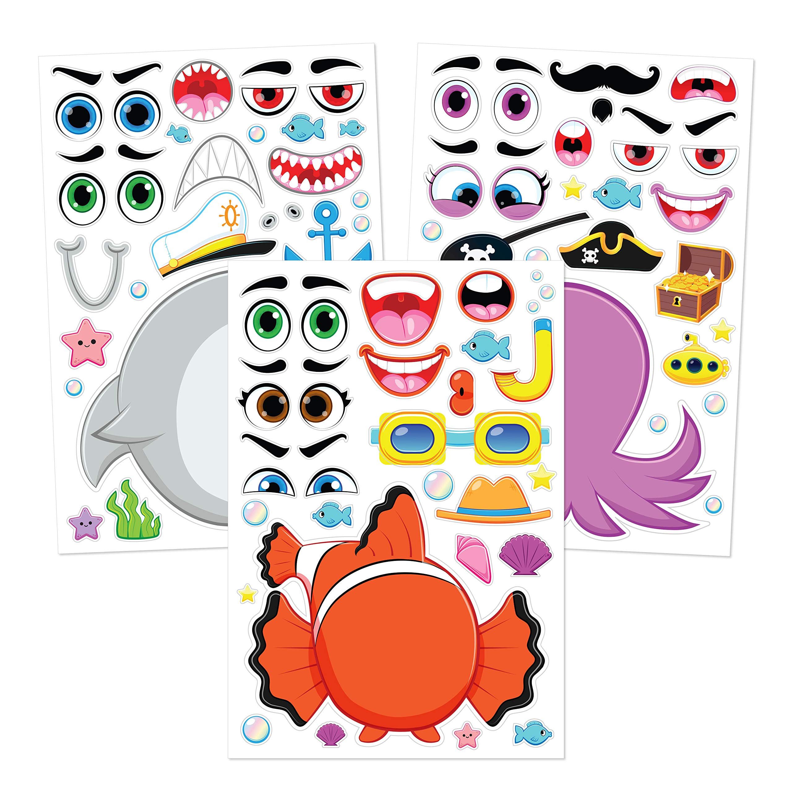 JOYIN Aufkleber JOYIN 36 Stück Tier Aufkleber Kinder, Sticker Set, Make-a-Face, (36tlg) – Bild 4 von 5