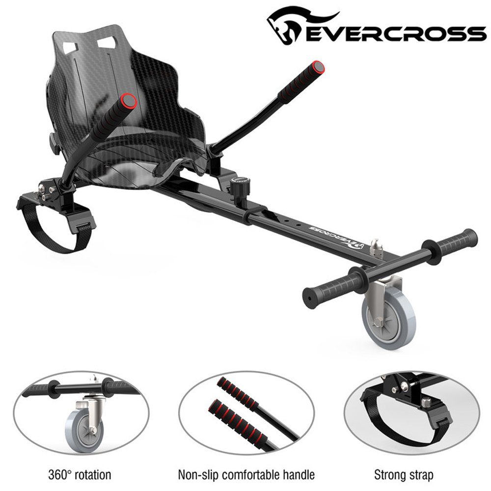 Evercross Balance Scooter Kart, 6,5“ LED sitz Hoverboard mit Hoverkart