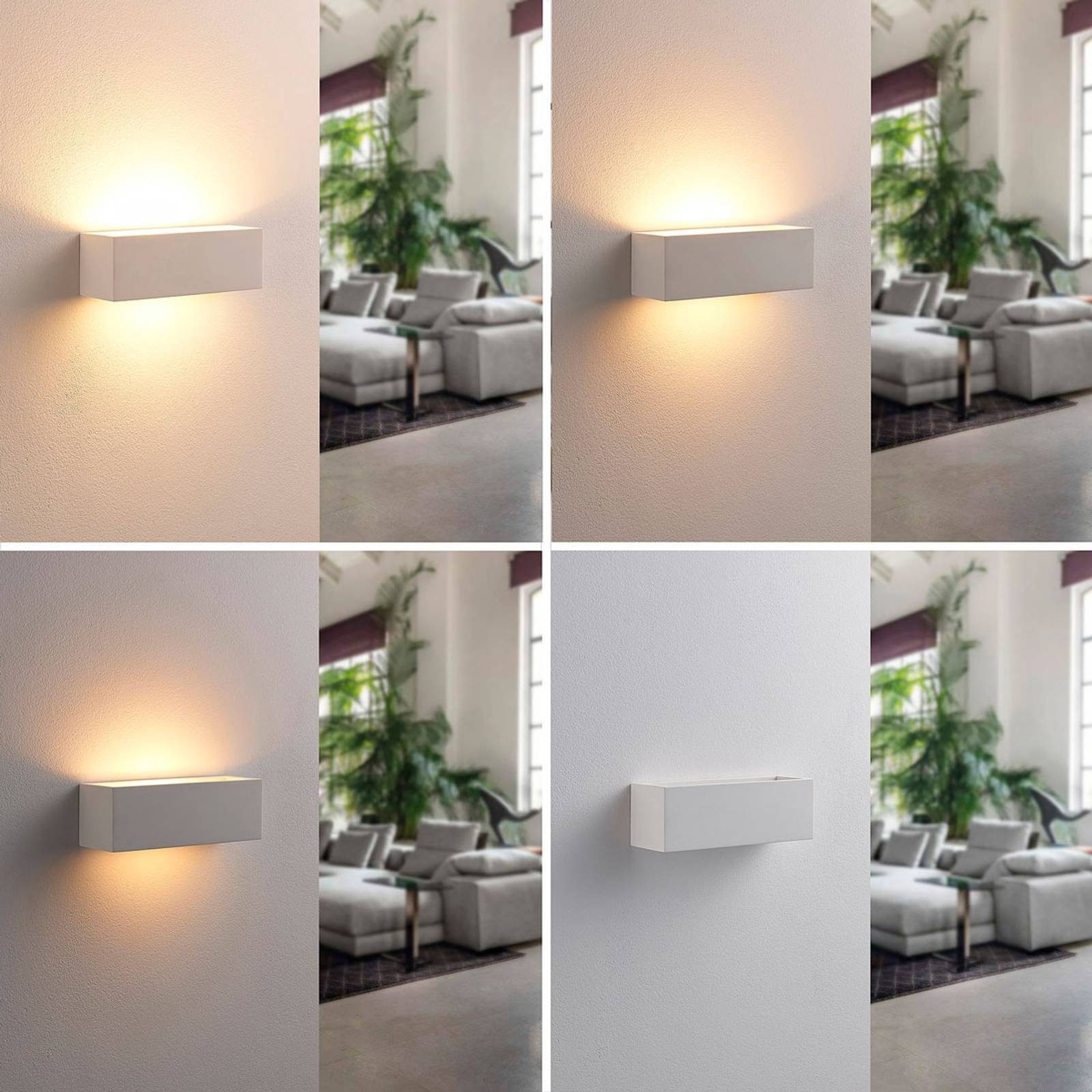 Lindby Wandleuchte Tjada, dimmbar, LED-Lampen, warmweiß, günstig online kaufen