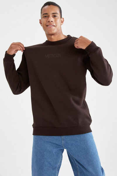 DeFacto Sweatshirt »Herren Sweatshirt BOXY FIT«