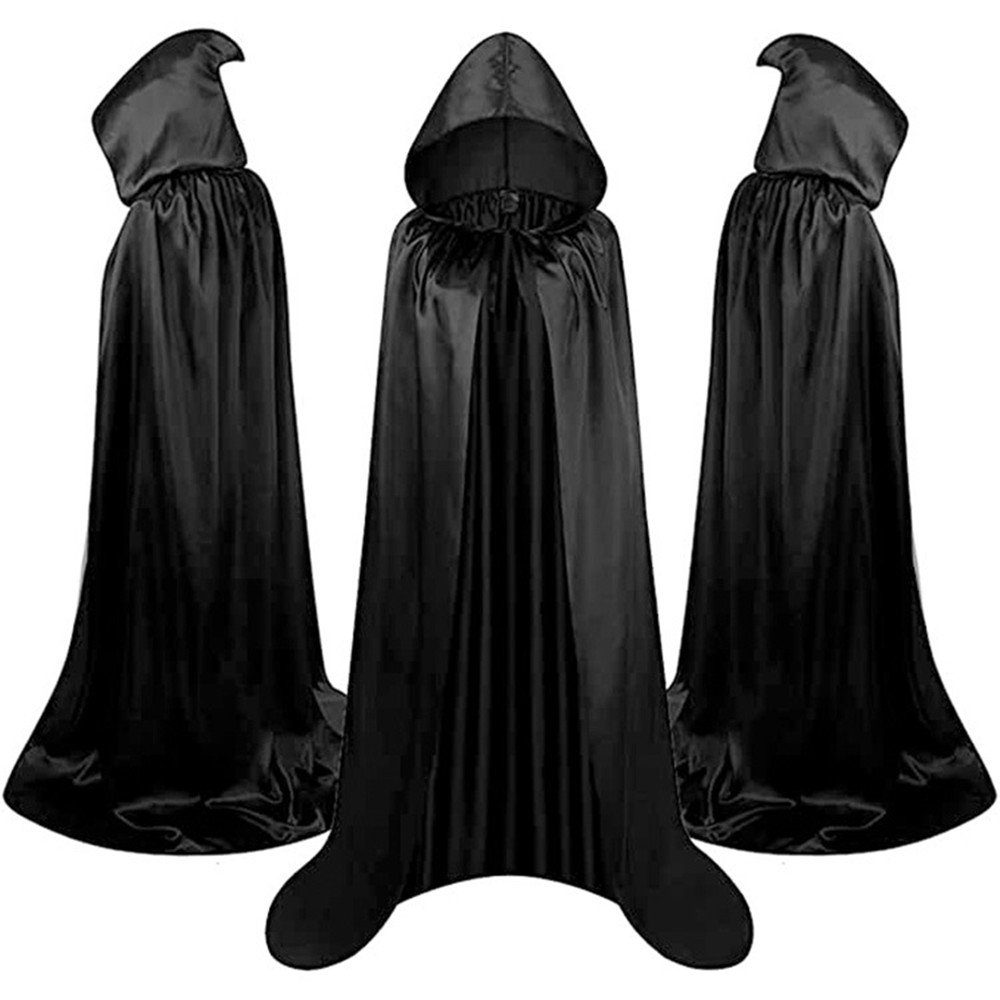 Vampir-Kostüm Halloween Kostüm Umhang mit Kapuze Vampir Kostüme für Erwachsene