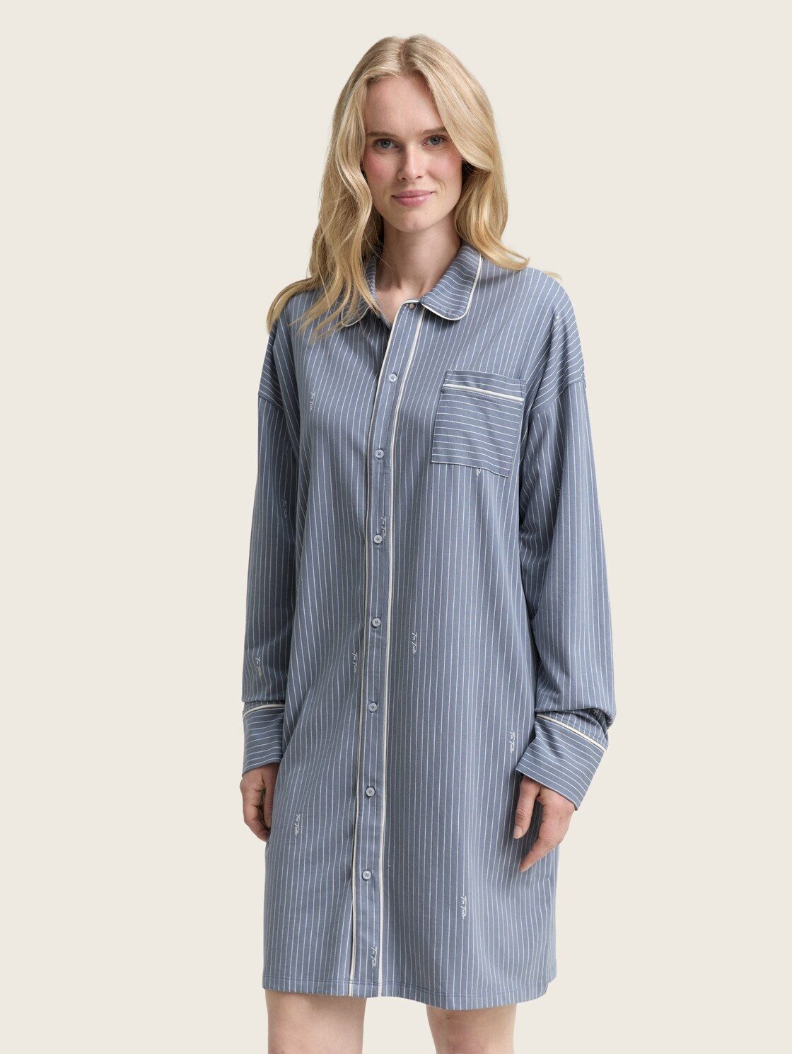 TOM TAILOR Nachthemd Gestreiftes Nachthemd Gestreiftes günstig online kaufen
