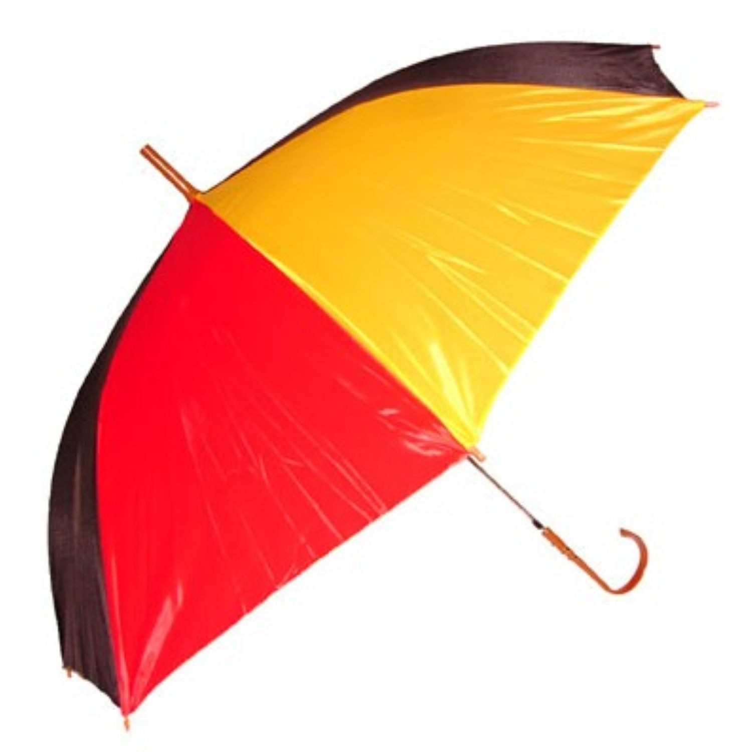 Kostüm Regenschirm Rot Gelb Schwarz, 70 cm
