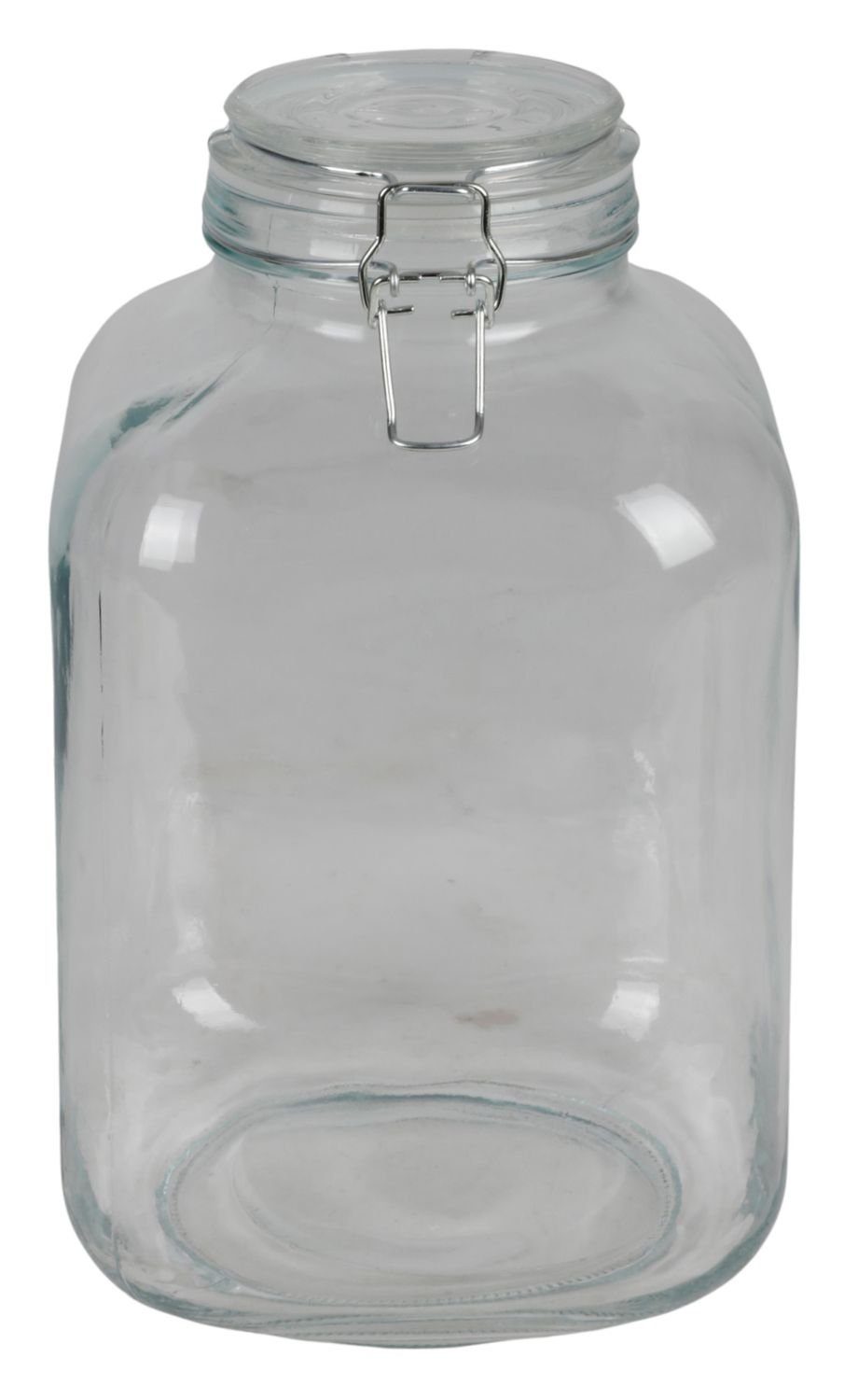 BURI Einmachglas 4,8L Bow, XXL Gurkenglas Vorratsglas Glas Drahtbügelglas Vorratsdose Rumtopf