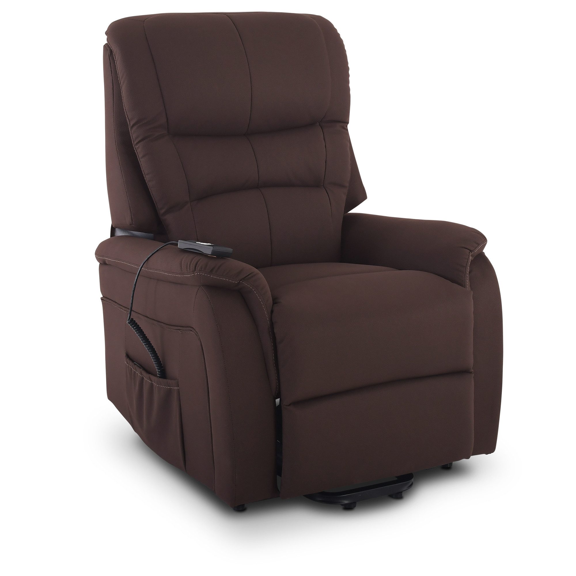 Raburg TV-Sessel Fernsehsessel mit Aufstehhilfe, 120 kg, Relax- & Liegefunktion, Jan, Relaxsessel, elektrisch mit Fernbedienung, 2× Motoren