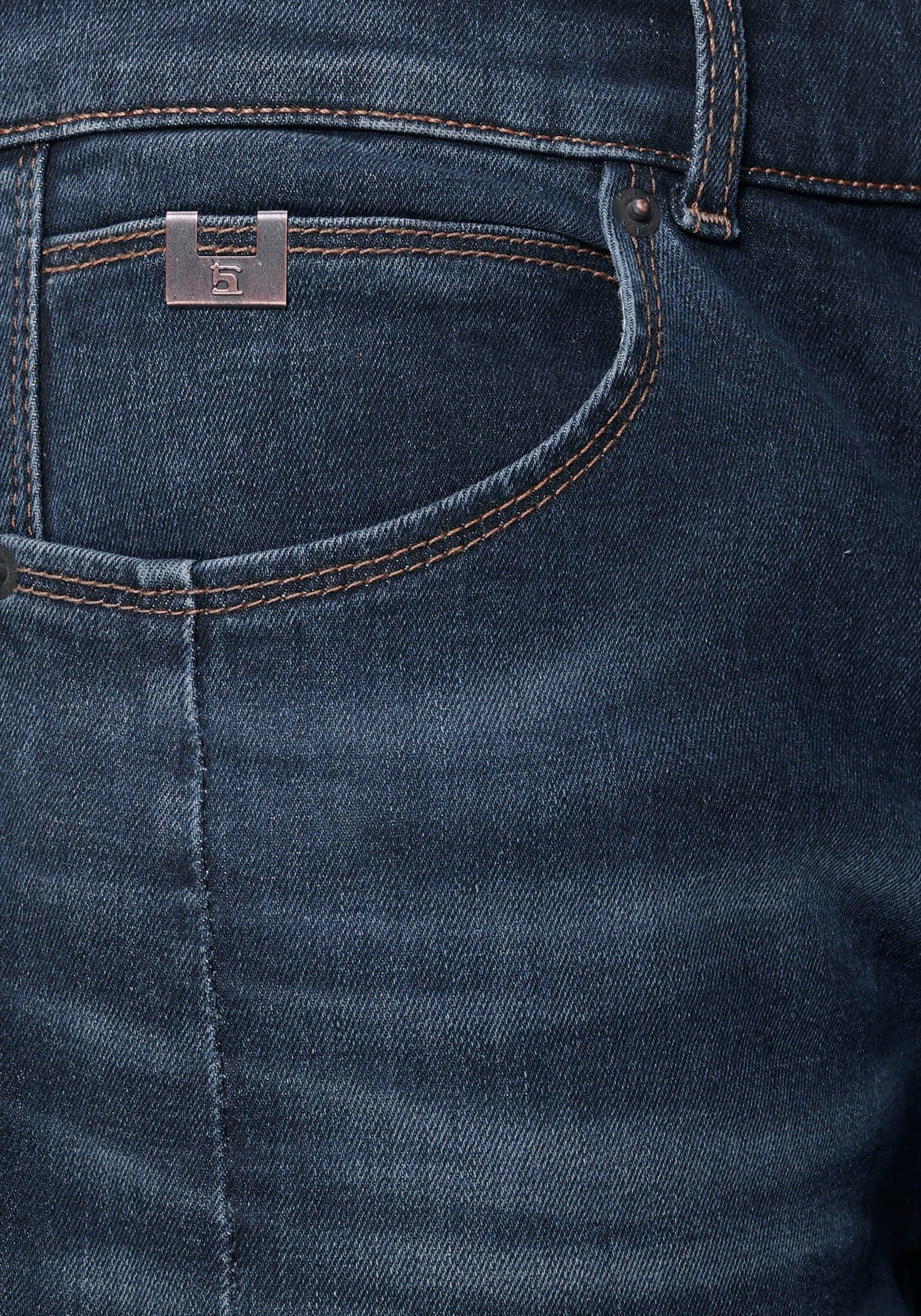 durch wassersparende Produktion dark-blue Ökologische, Wash DALE H.I.S Straight-Jeans Ozon
