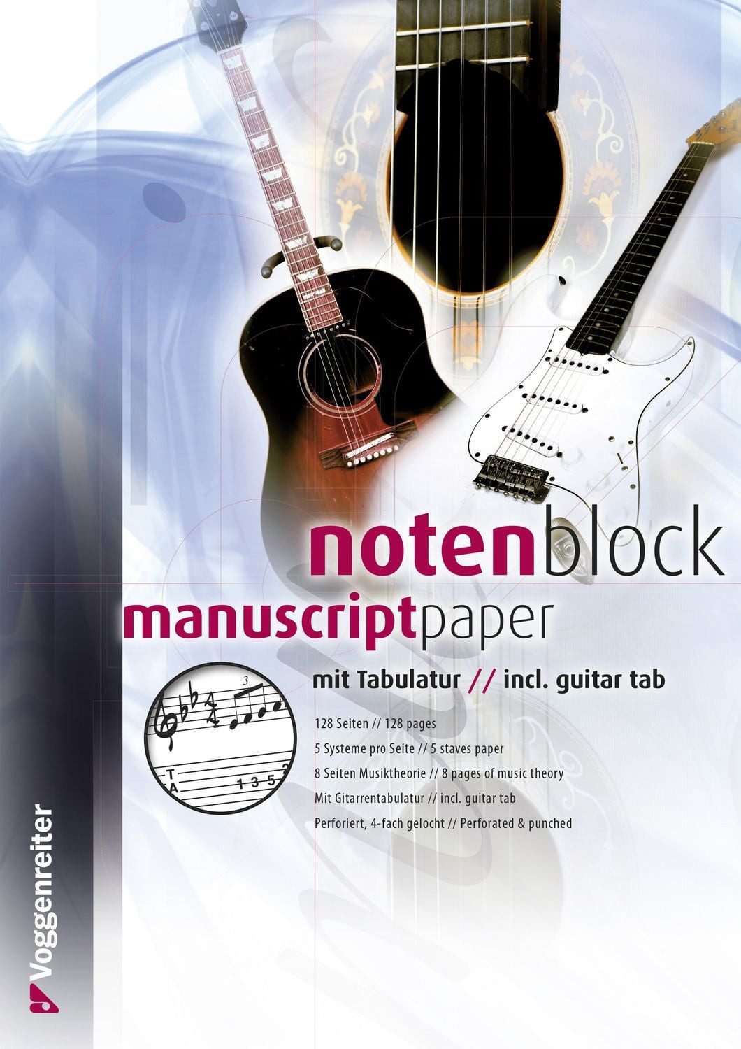 Notenblock mit Tabulatur / diverse