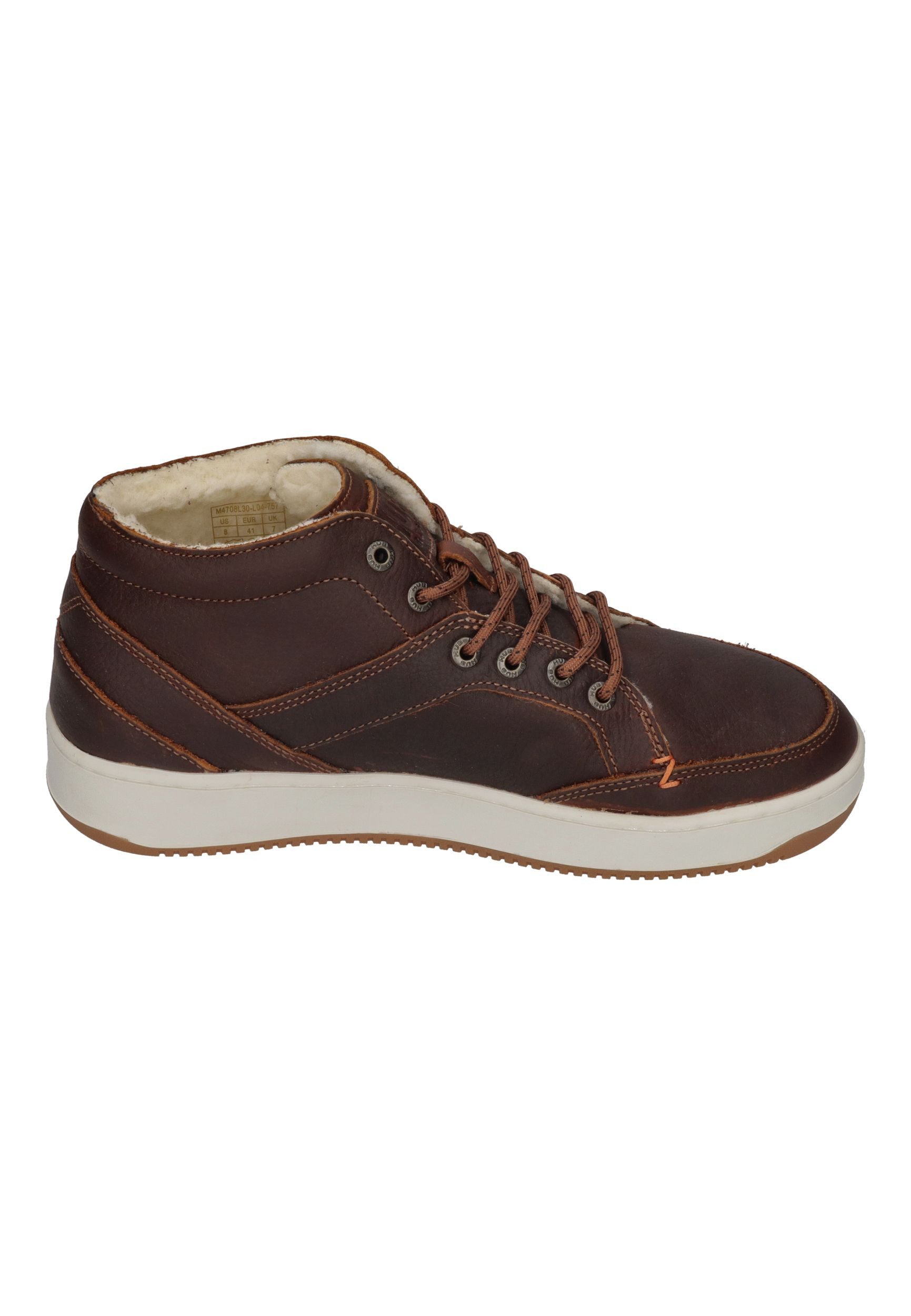 HUB KINGSTON 2.1 WOOL Sneaker Cognac Off White Dark Gum