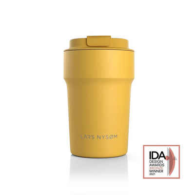 LARS NYSØM Thermobecher Bevægelse, Edelstahl, Auslaufsicherer Travel-Mug für Kaffee und Tee unterwegs 380ml 500ml