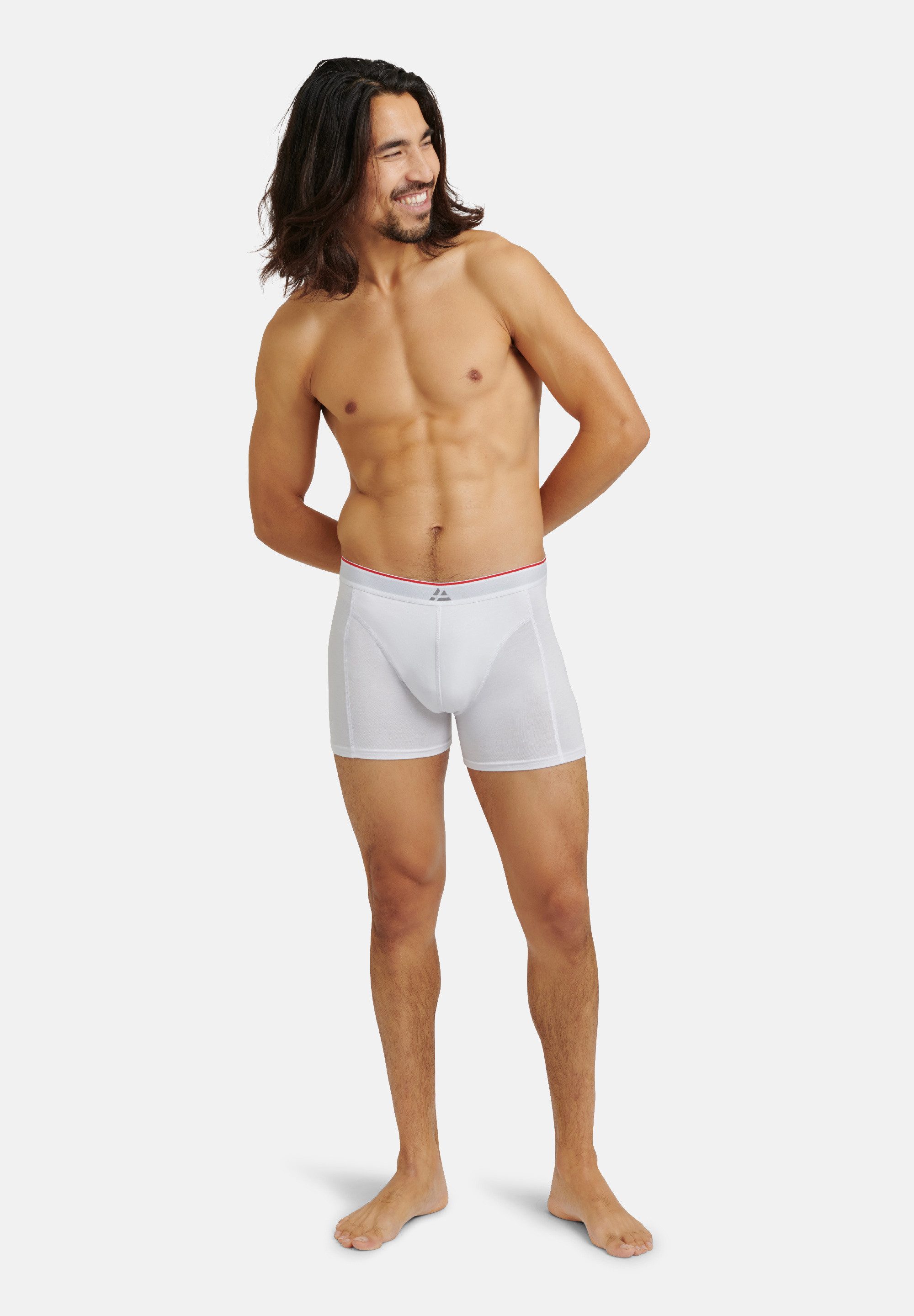 DANISH ENDURANCE Boxershorts Bamboo Trunks 6St Superweich mit elastischem Bund, Bambus Unterhosen für Herren
