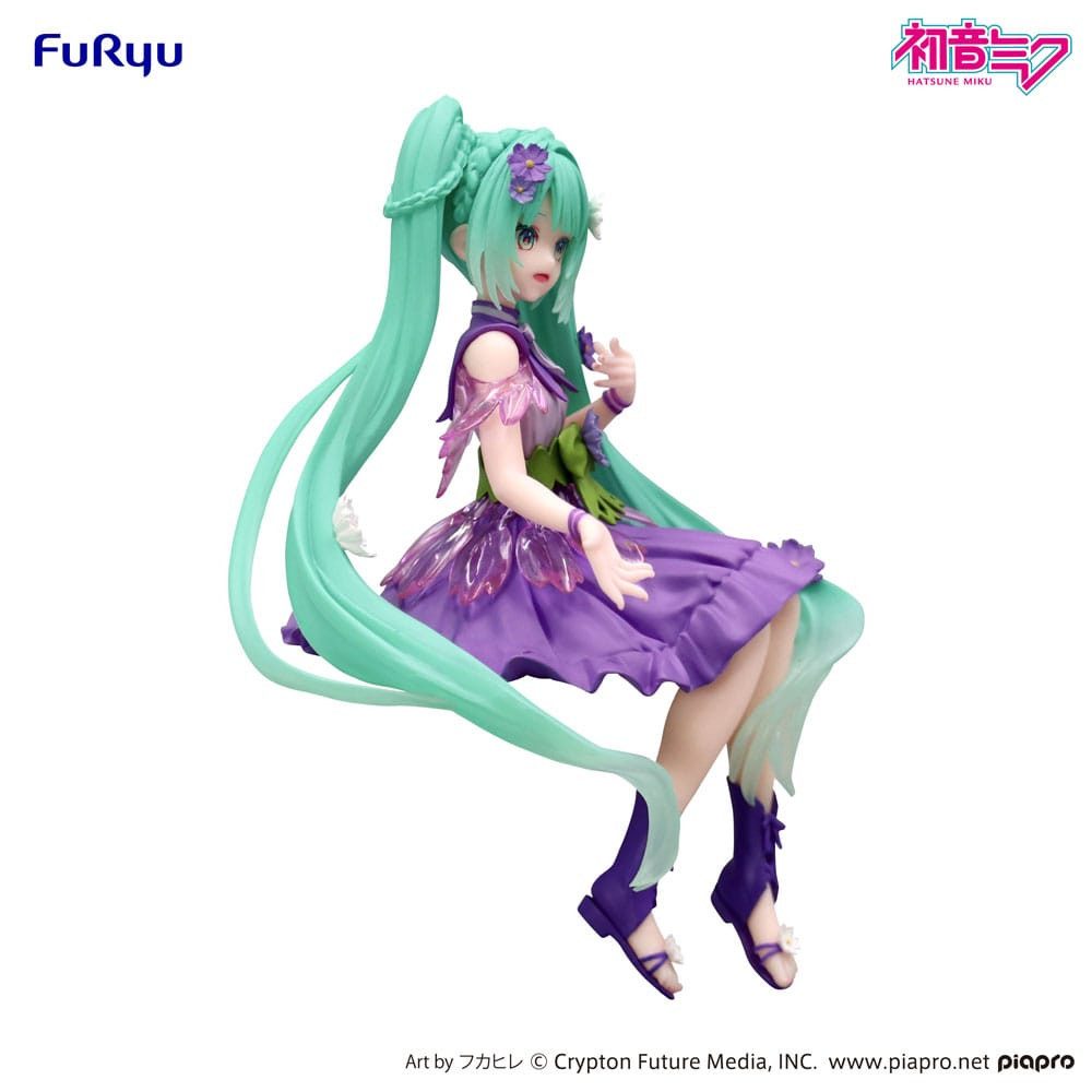 FuRyu Merchandise-Figur Hatsune Miku Noodle Stopper Flower Fairy Cosmos Purple Color 14 cm – Bild 5 von 5