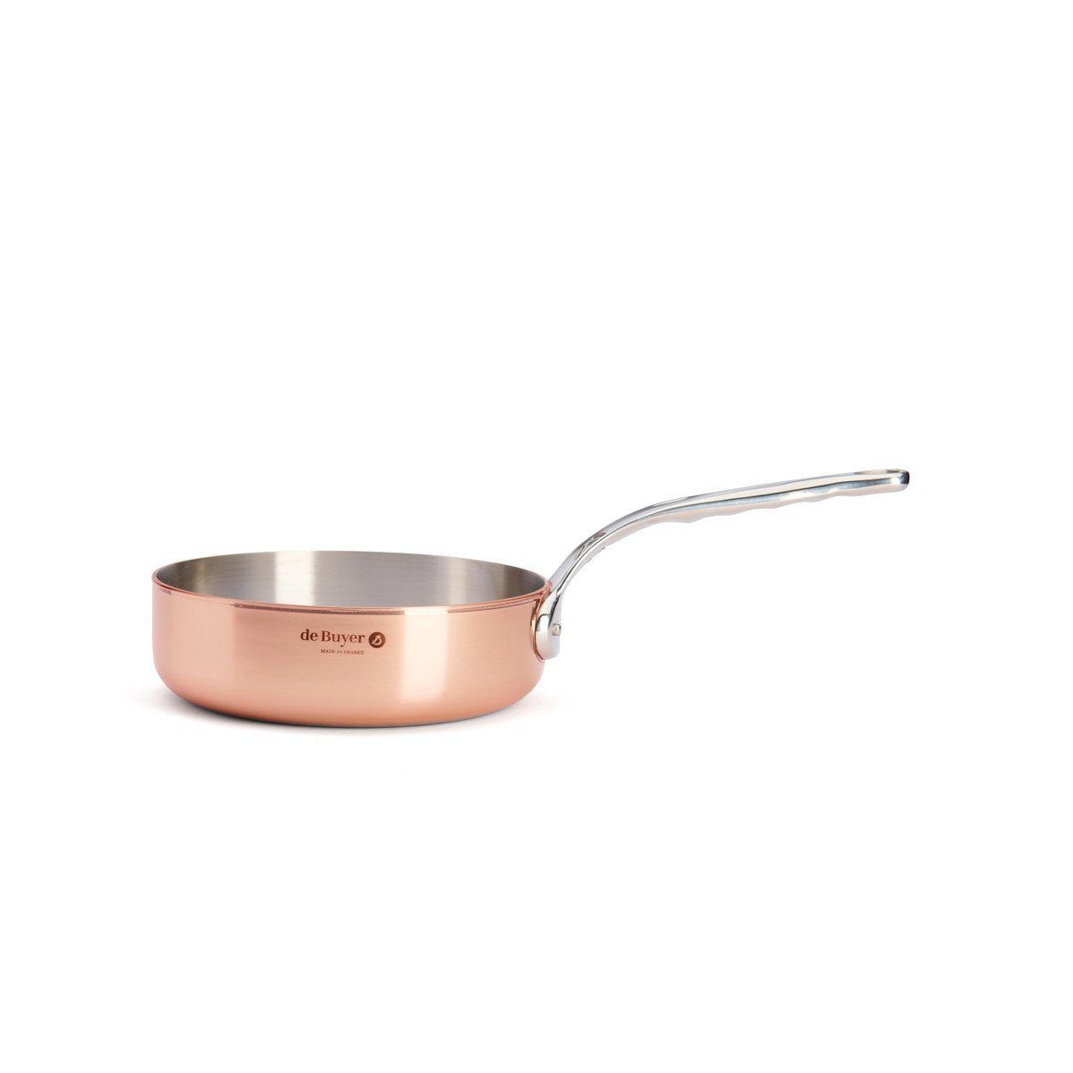 de Buyer Sauteuse Prima Matera, Kupfer- gerade 24 cm / 3,0 L induktionsgeeignet -