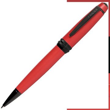 CROSS-USA Kugelschreiber CROSS Kugelschreiber Bailey Rotlack, schwarze PVD Beschläge