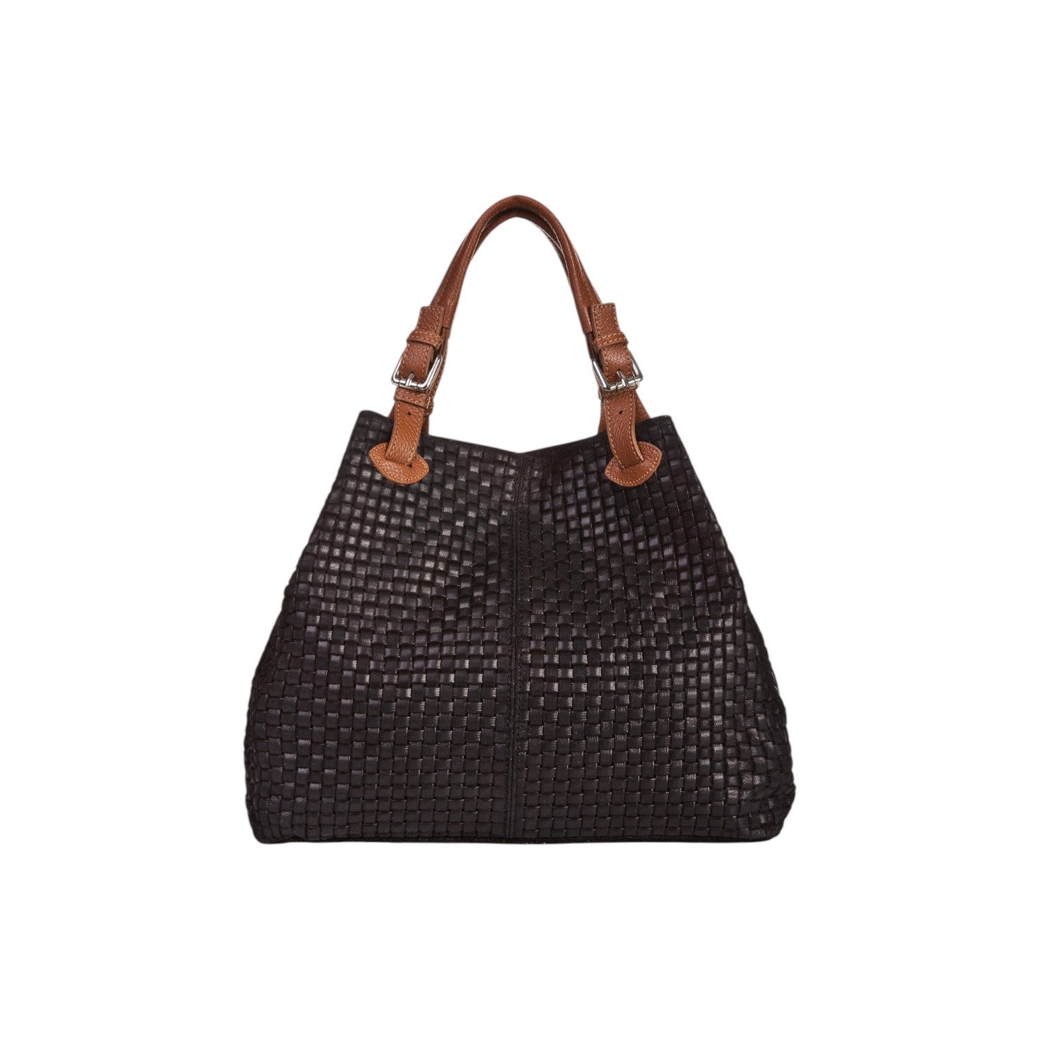 GALINI Handtasche Emma Damentasche Echtleder, Henkeltasche, Umhängetasche, geprägtes Wilderleder, echtes Leder