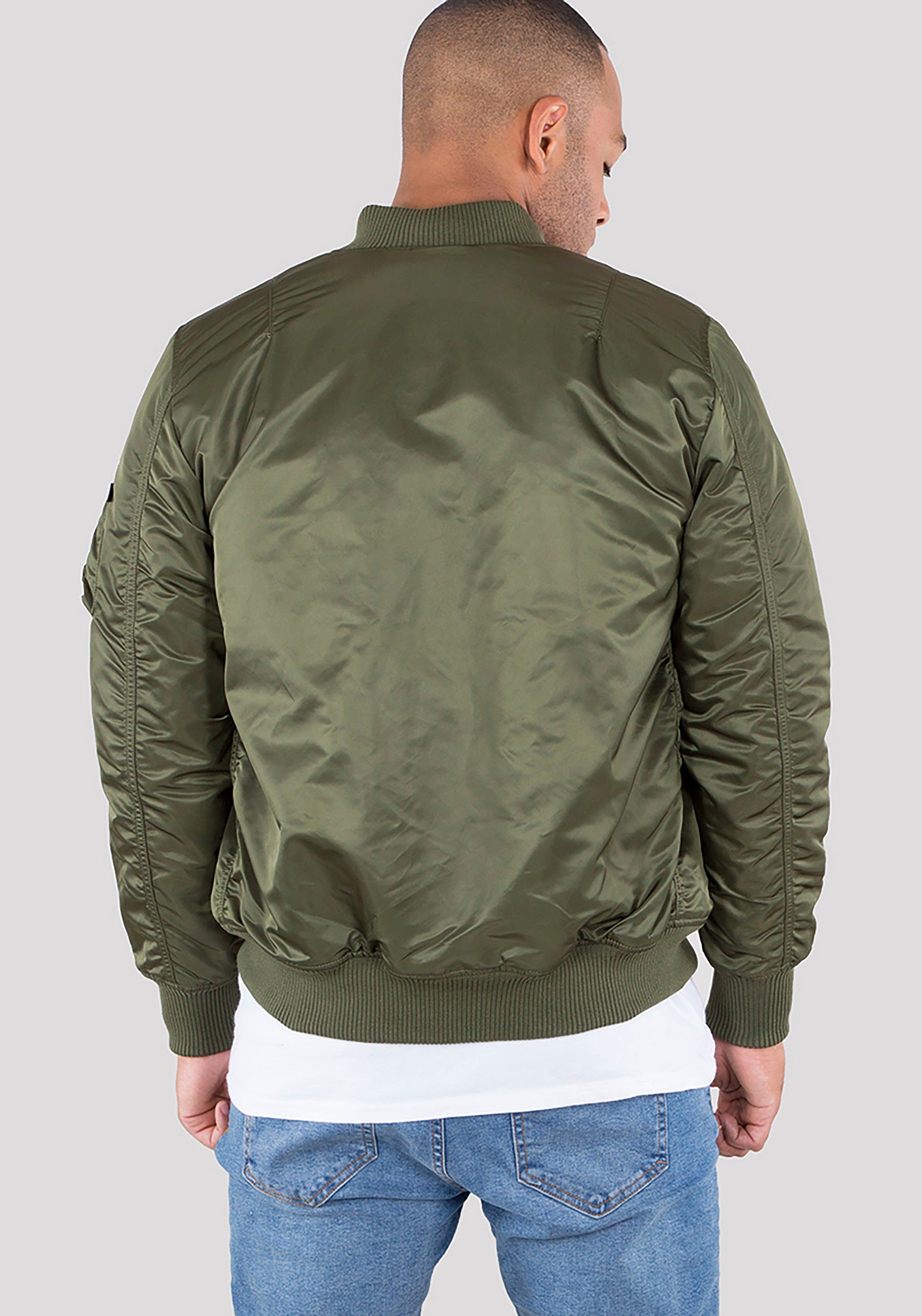 LONG green MA-1 VF59 Industries dark gefüttert Alpha Bomberjacke