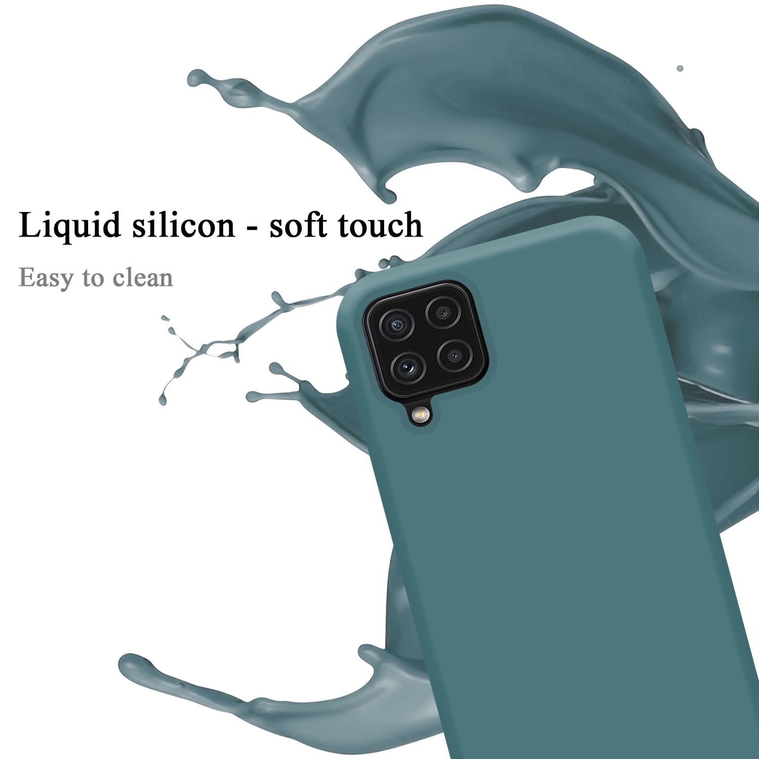 Cadorabo Handyhülle für Samsung Galaxy A12 / M12 Hülle Samsung Galaxy A12 / M12, Flexible Hülle TPU Silikon Schutzhülle Back Cover Case