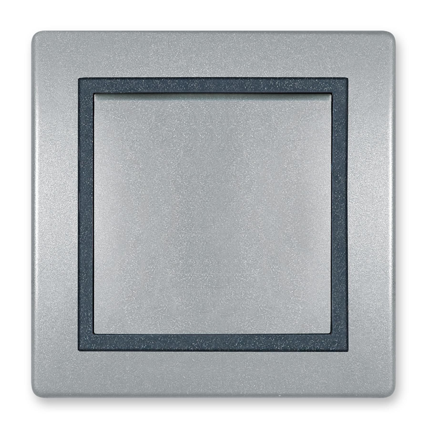 Aling Conel Lichtschalter Prestige Line Ein/Aus Schalter Silber (Packung), VDE-zertifiziert