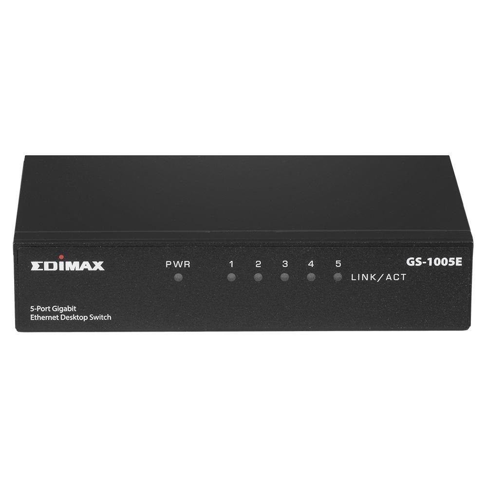 EDIMAX Gehäuse Gigabit Desktop Gigabit Switch,Metal H Ports Ethernet 5 Netzwerk-Switch Edimax