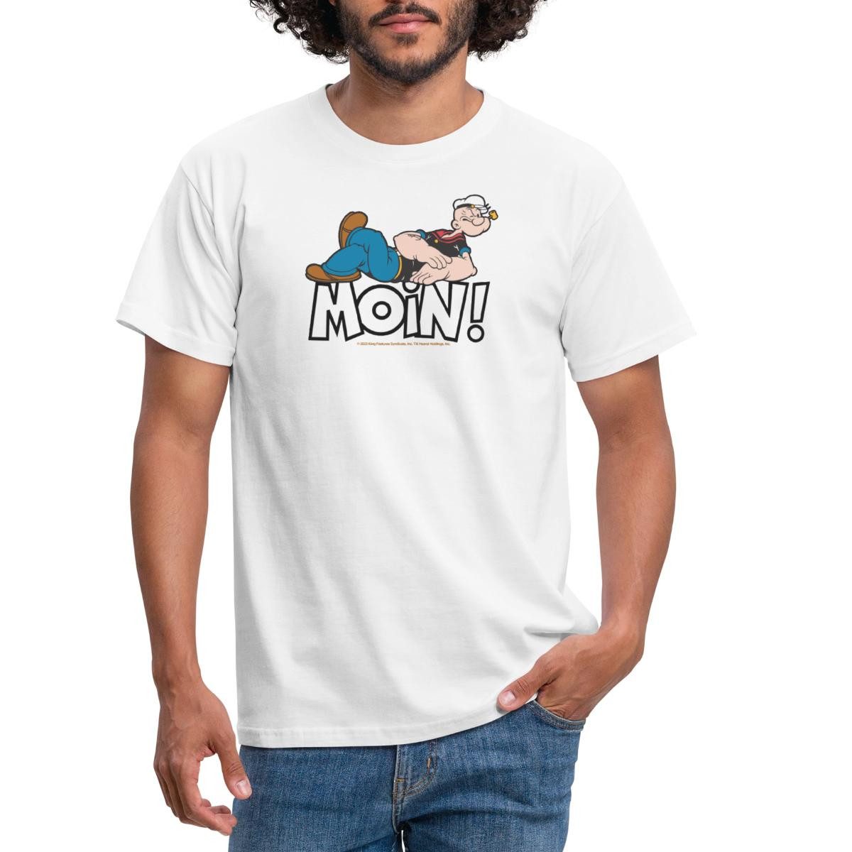 Spreadshirt T-Shirt Popeye Faulenzen Mit Schrift günstig online kaufen