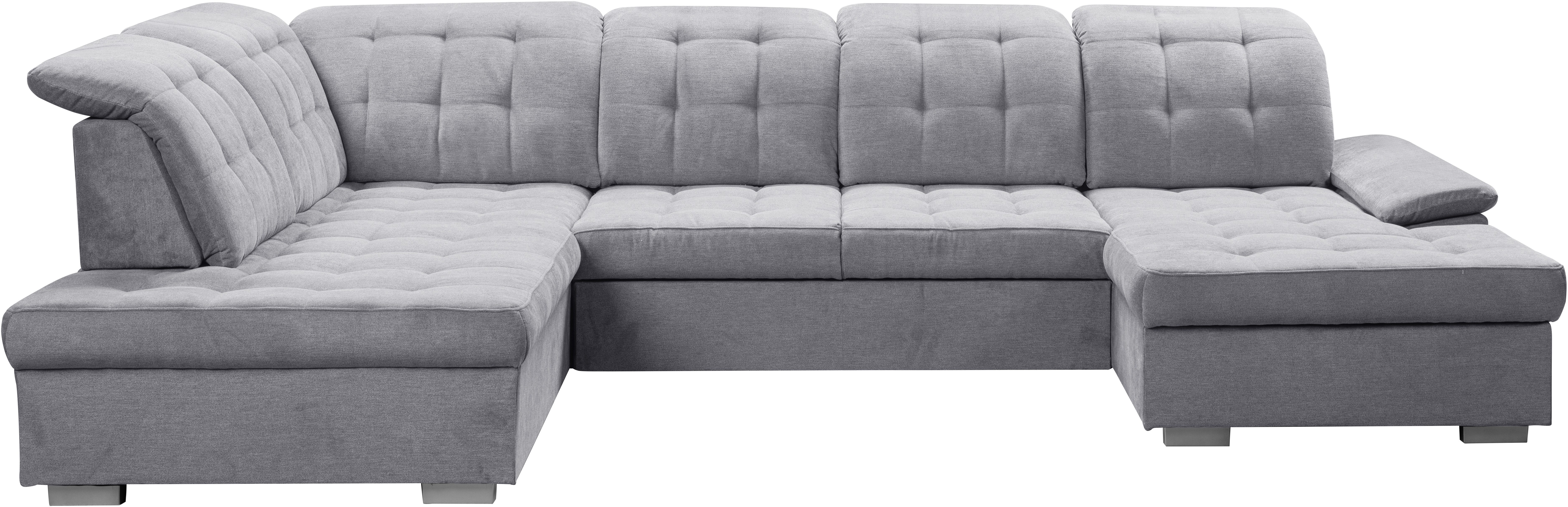 WERK2 Wohnlandschaft Kordula-New Multifunktion Couch, Breite 332cm, U-Form, günstig online kaufen