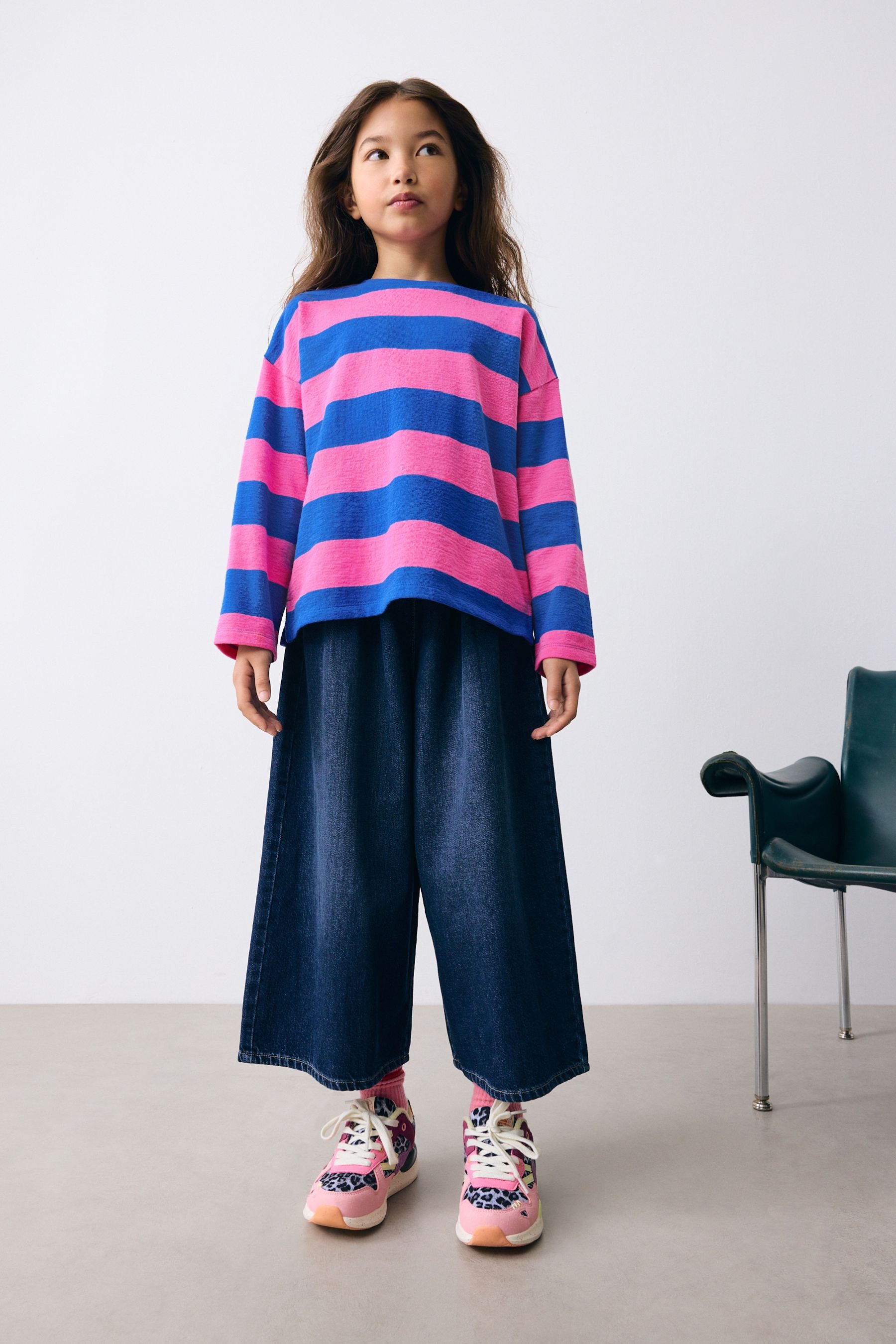 Next Langarmshirt Strukturierte Langarmshirts (1-tlg)