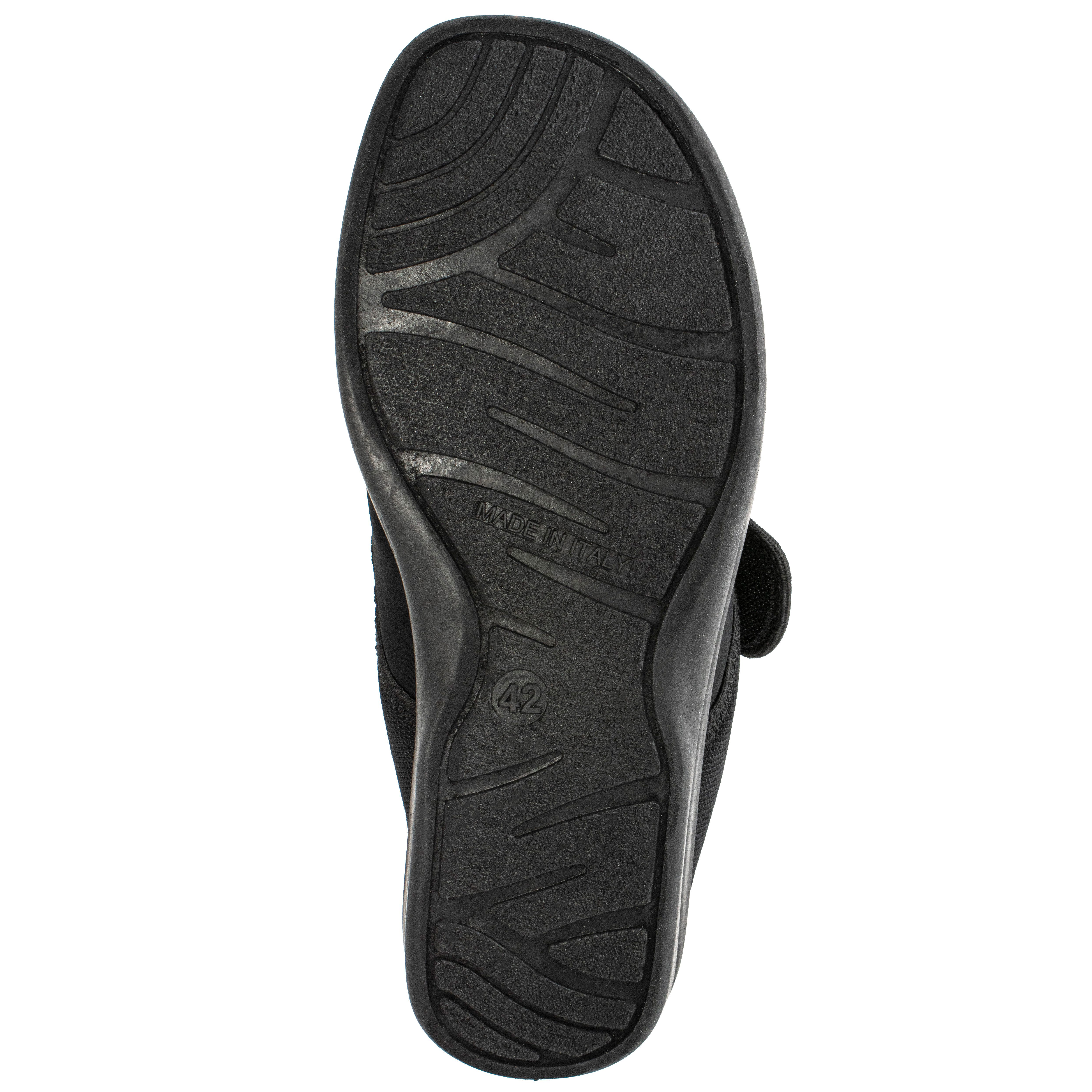 Fischer-Markenschuh Cornelius Pantoffel aus Stretchmaterial/Mesh, mit Textilfutter, Weite L