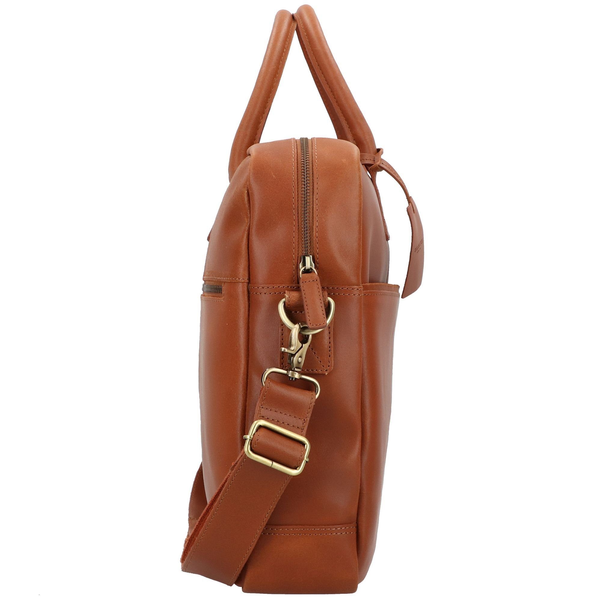 Vintage, Aktentasche Leder cognac Burkely