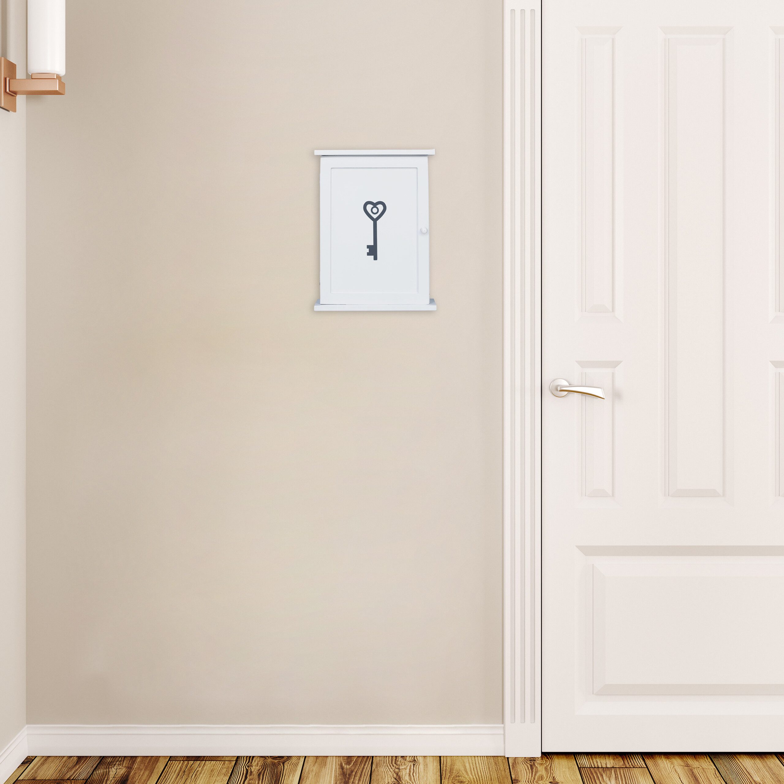 relaxdays Schlüsselkasten Holz mit Motiv, A günstig online kaufen