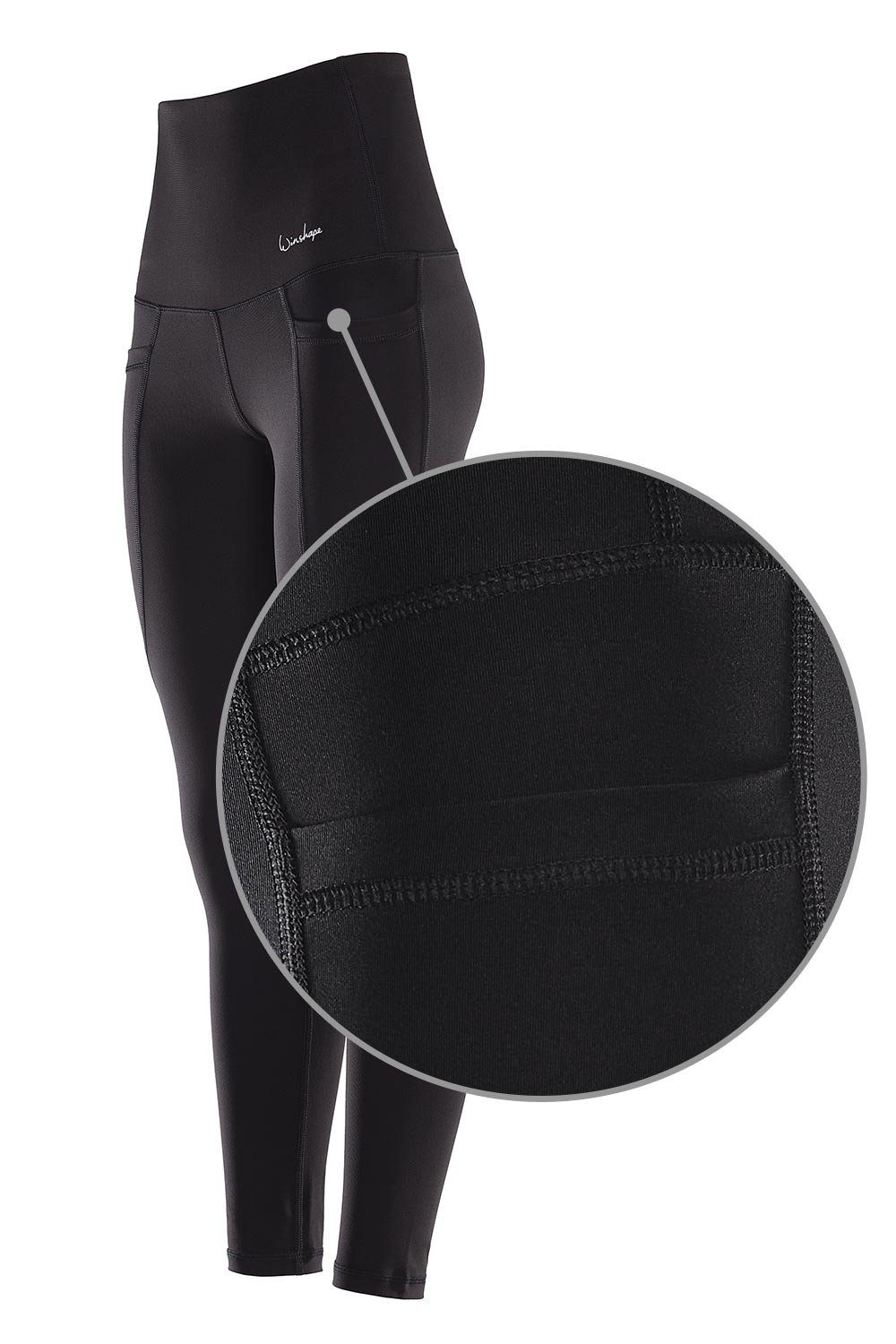 Winshape Leggings Functional Comfort Taschen High Waist HWL115C mit praktischen
